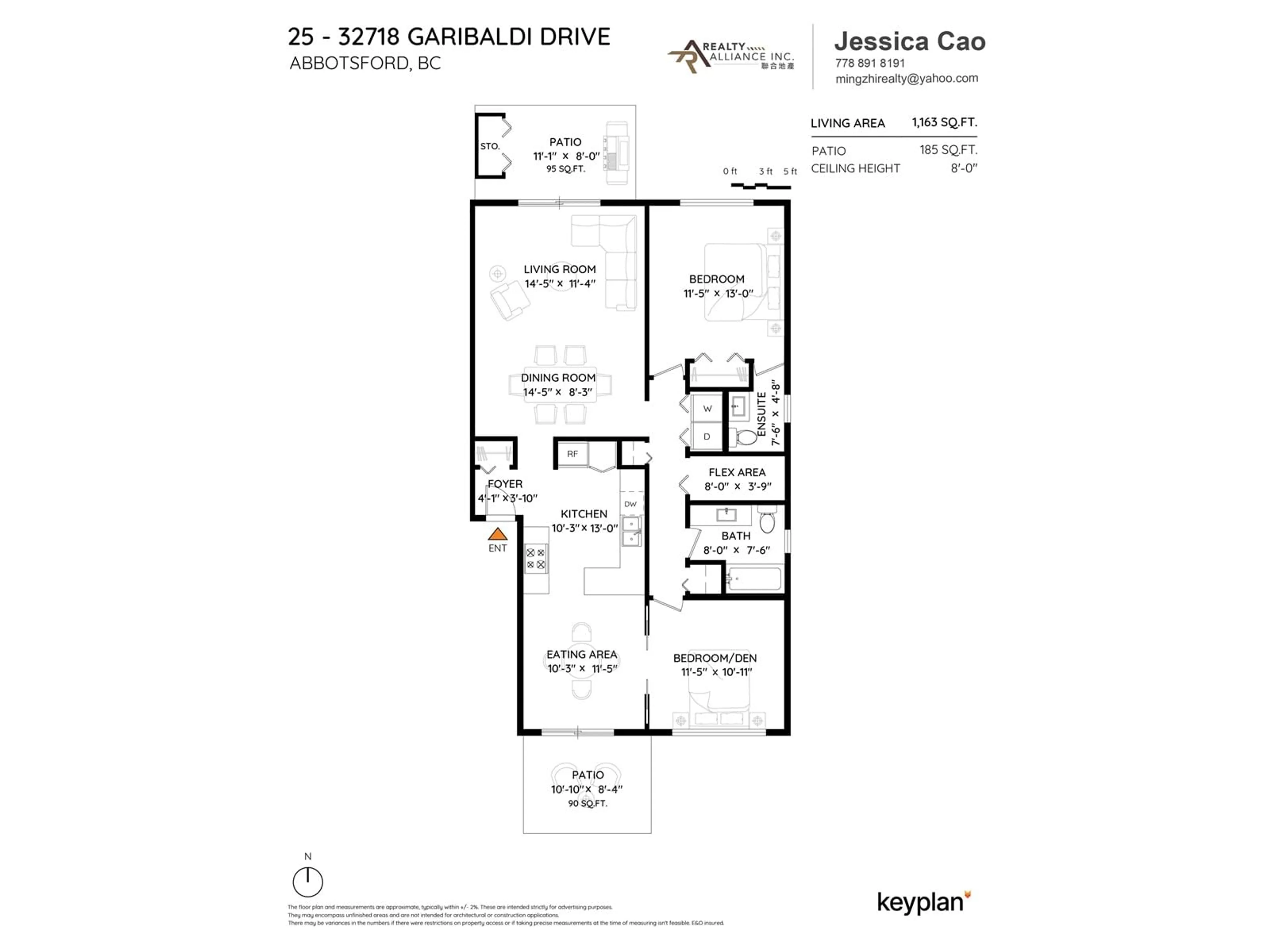 Floor plan for 25 - 32718 GARIBALDI, Abbotsford British Columbia V2T5T6