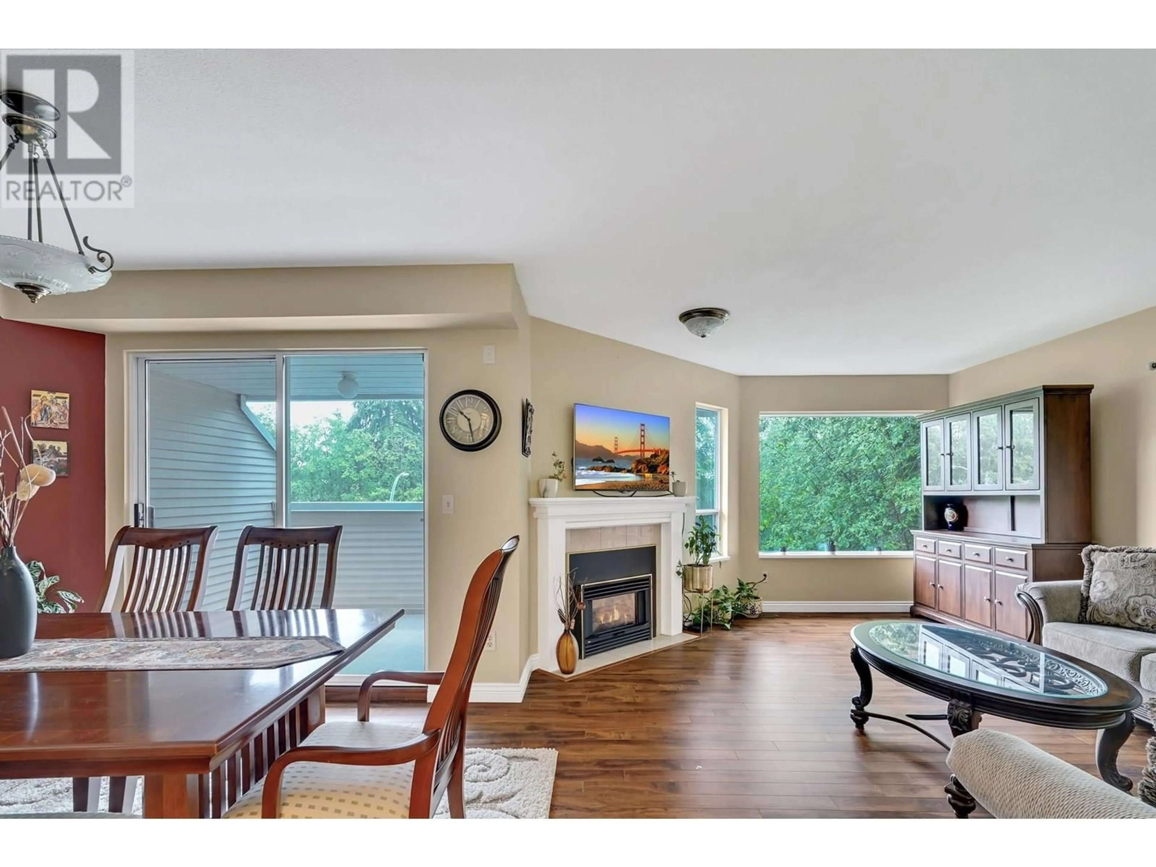 Living room with furniture, wood/laminate floor for 28 - 1216 JOHNSON STREET, Coquitlam British Columbia V3B4T2