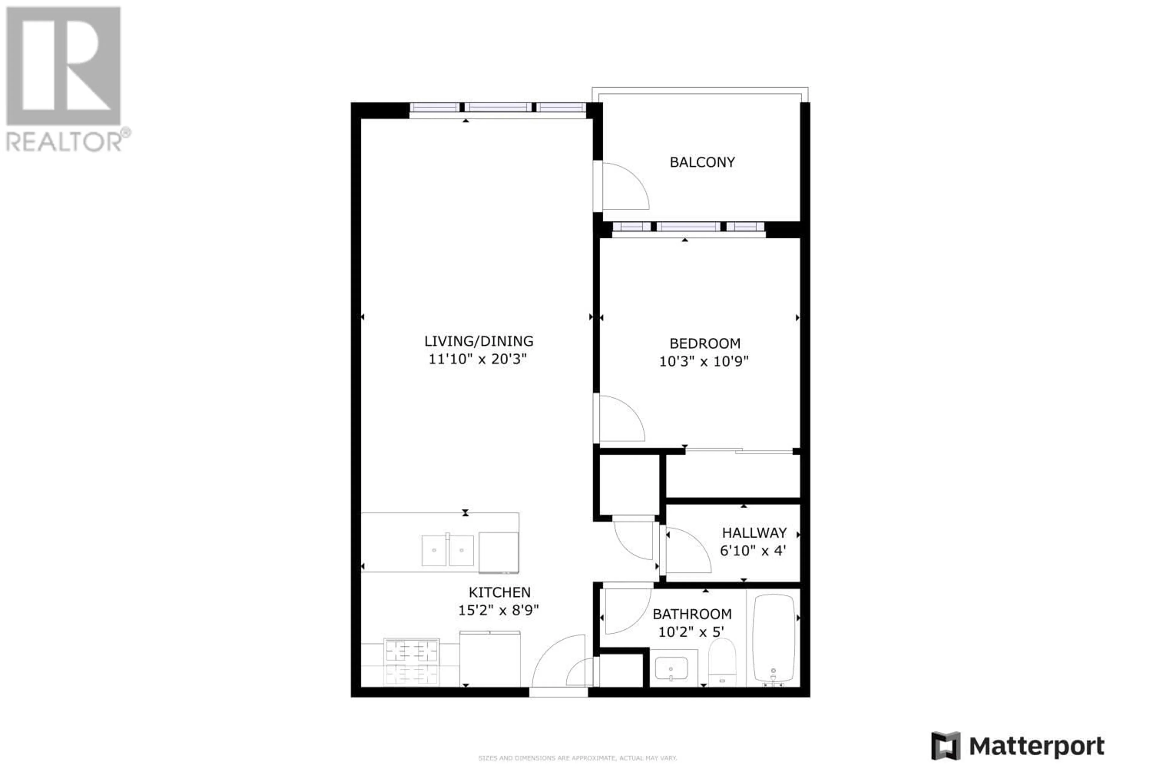 Floor plan for 423 - 7058 14TH AVENUE, Burnaby British Columbia V3N1Z2