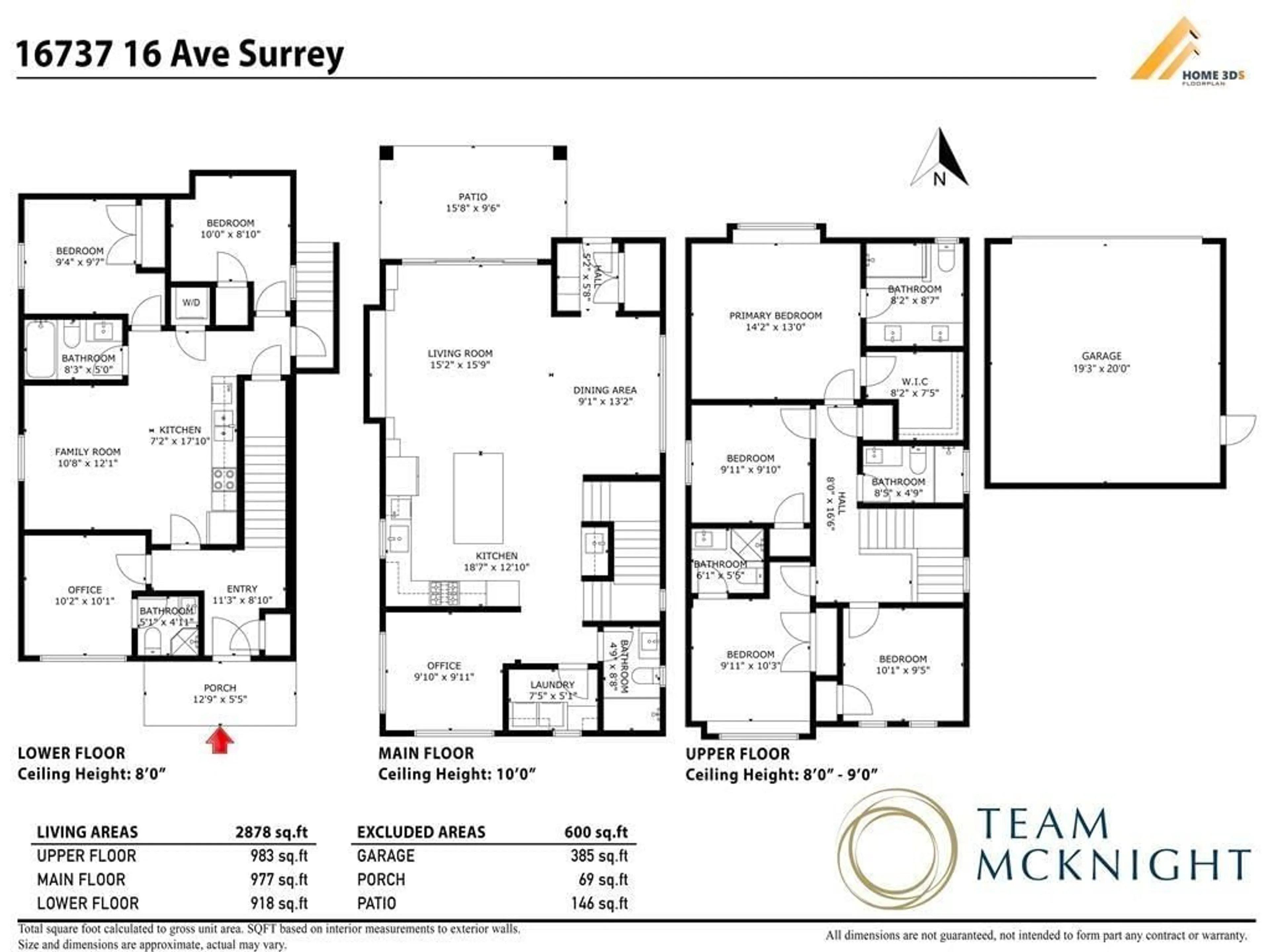 Floor plan for 16737 16, Surrey British Columbia V3Z0T3