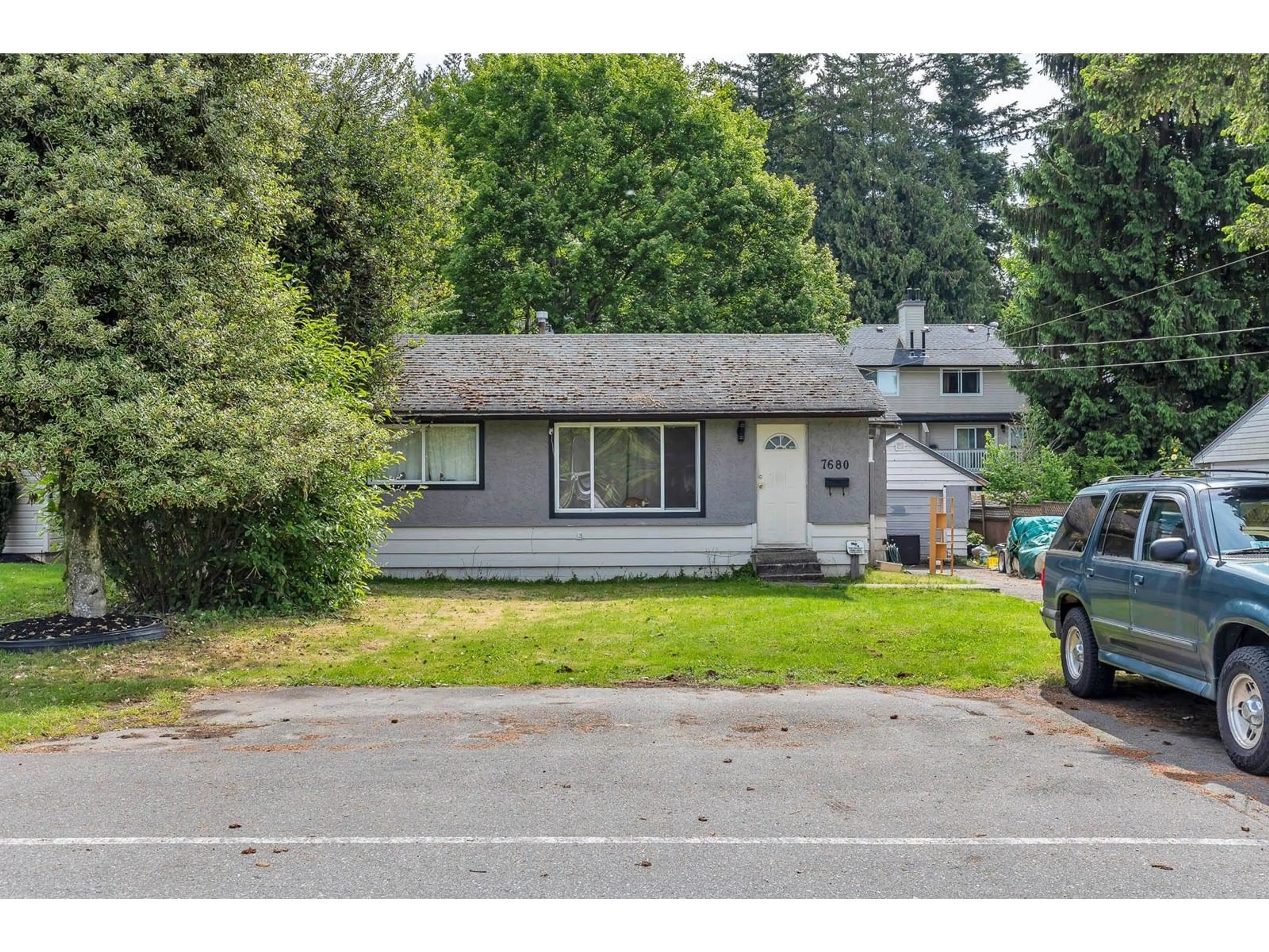 Home with vinyl exterior material, street for 7680 BLOTT, Mission British Columbia V2V3K3