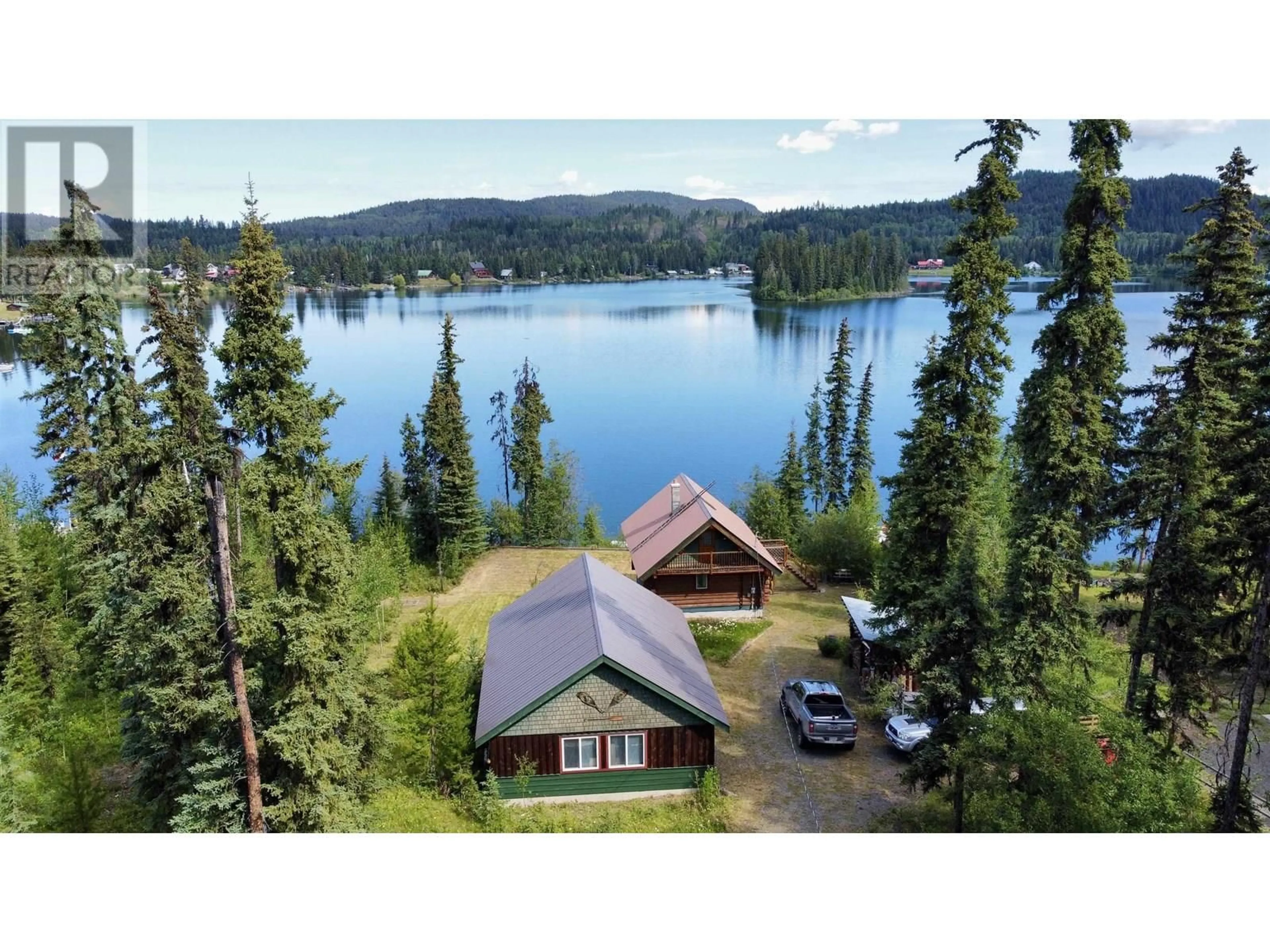 A pic from outside/outdoor area/front of a property/back of a property/a pic from drone, water/lake/river/ocean view for 7549 WOMACK ROAD, Lone Butte British Columbia V0K1X3