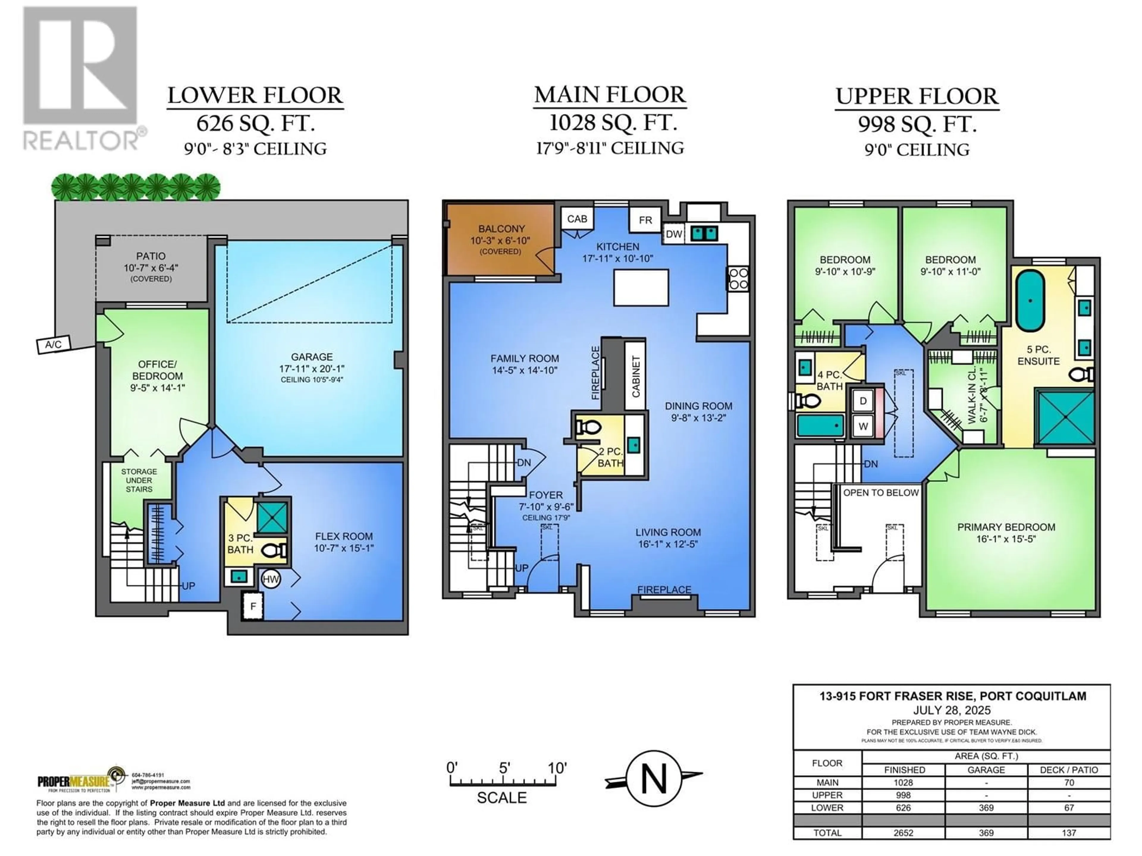 Floor plan for 13 - 915 FORT FRASER RISE, Port Coquitlam British Columbia V3C6K3