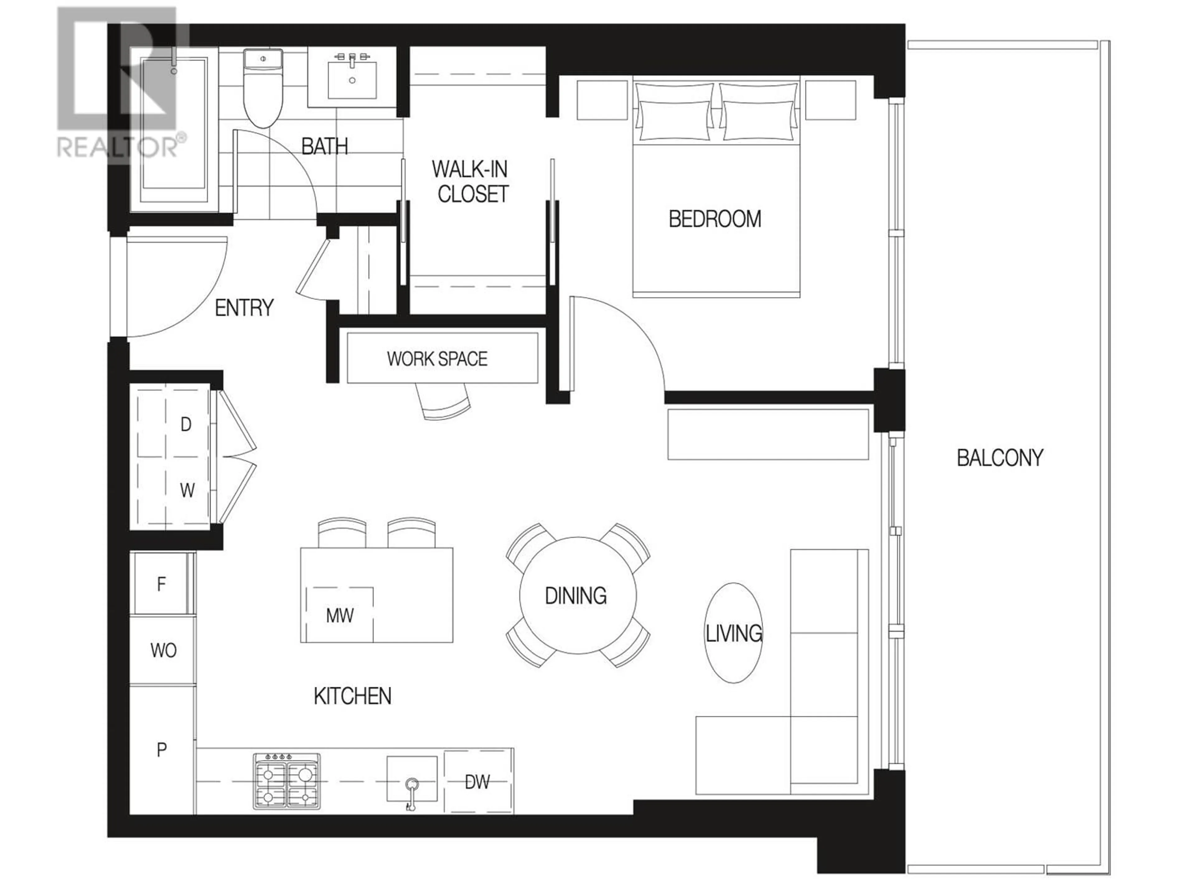 Floor plan for 3504 - 3833 EVERGREEN PLACE, Burnaby British Columbia V3J0M2