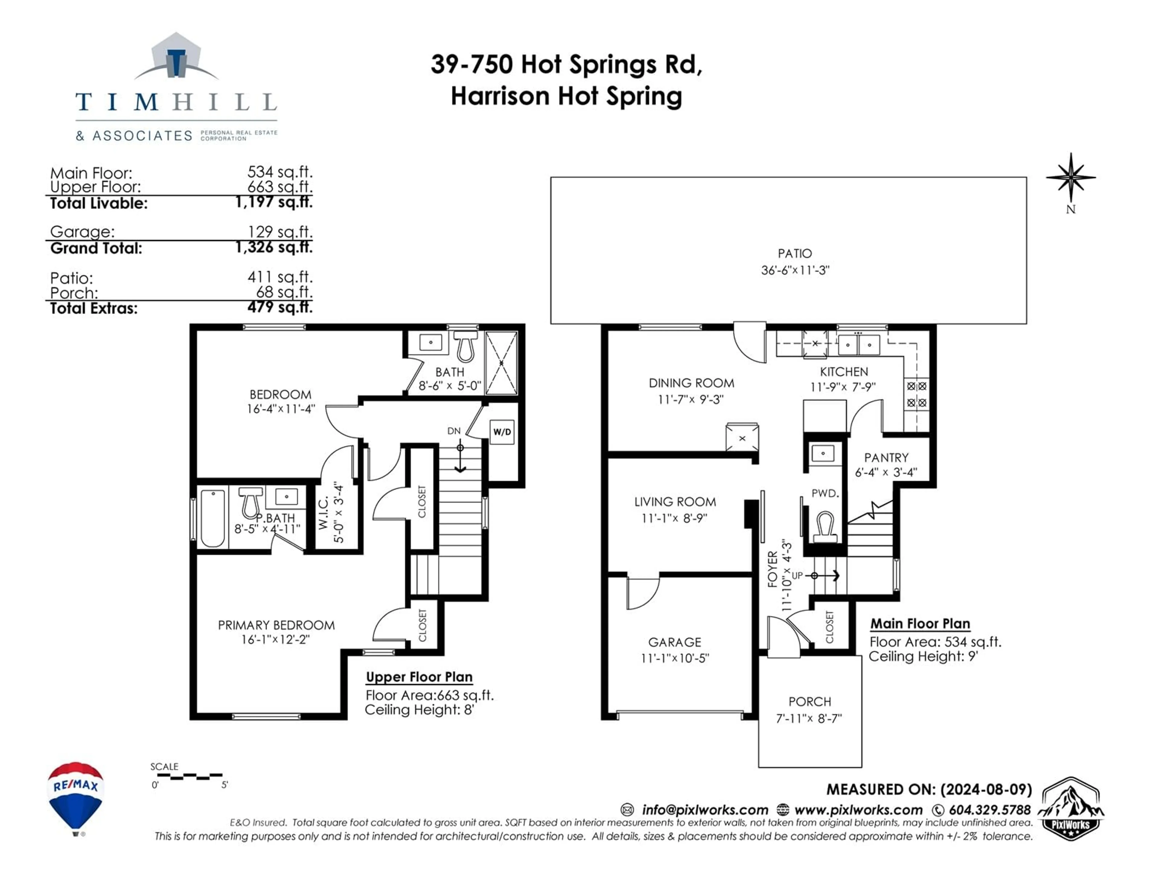 Floor plan for 39 - 750 HOT SPRINGS ROAD, Harrison Hot Springs British Columbia V0M1K0