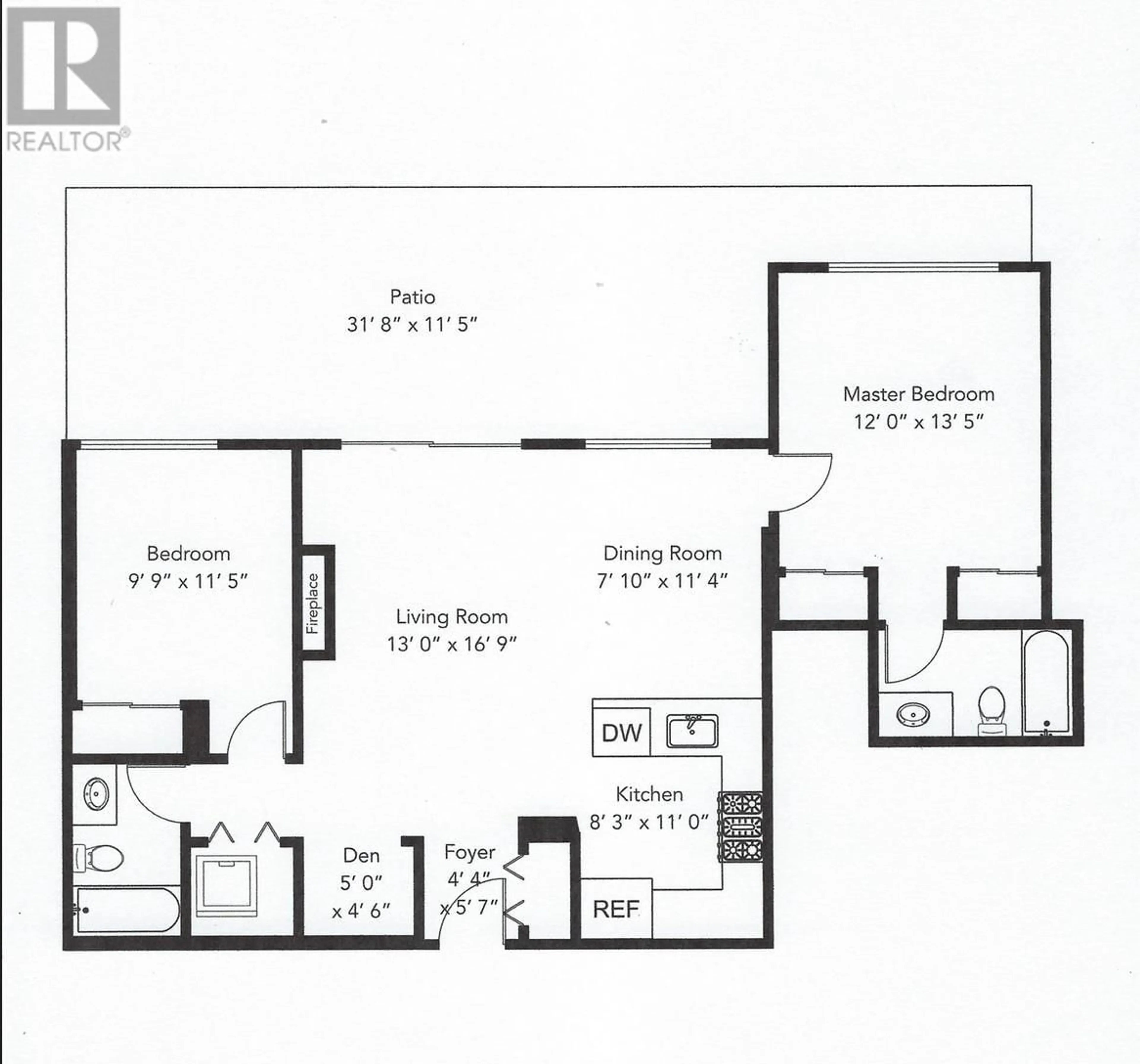 Floor plan for 117 - 8480 GRANVILLE AVENUE, Richmond British Columbia V6Y4E8