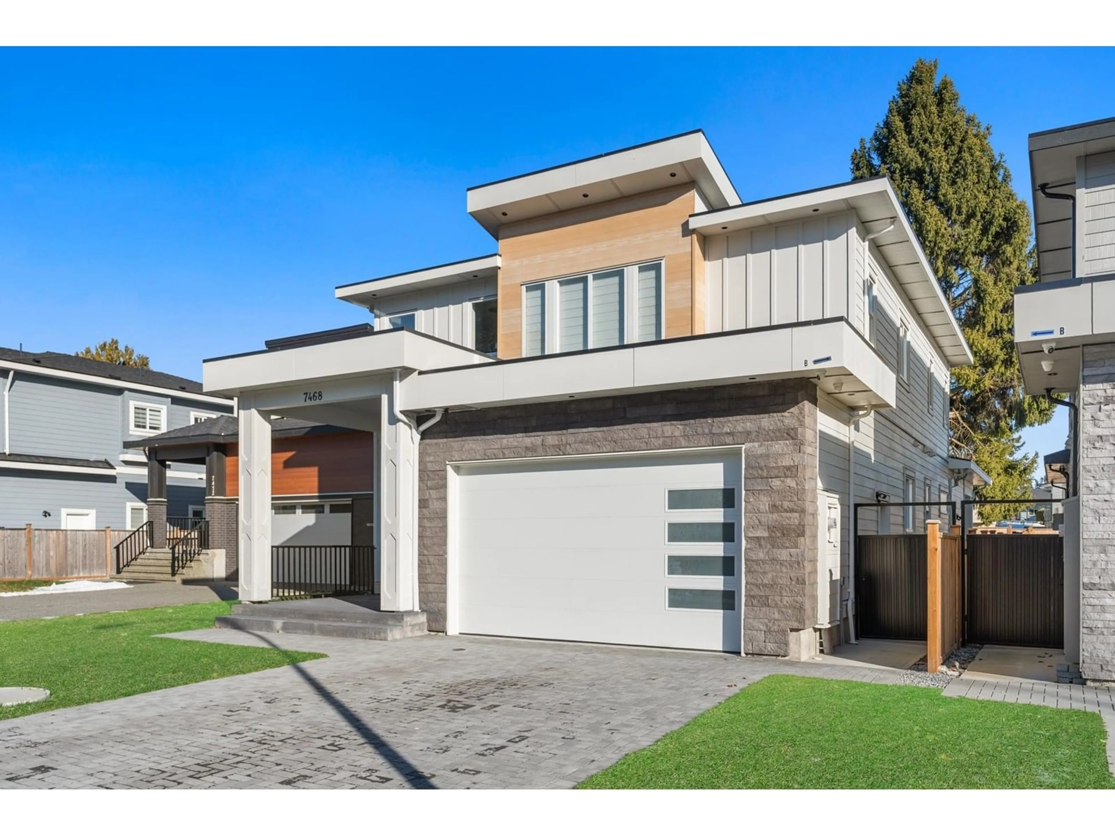 Home with brick exterior material, street for 7464 115, Delta British Columbia V4C5M5