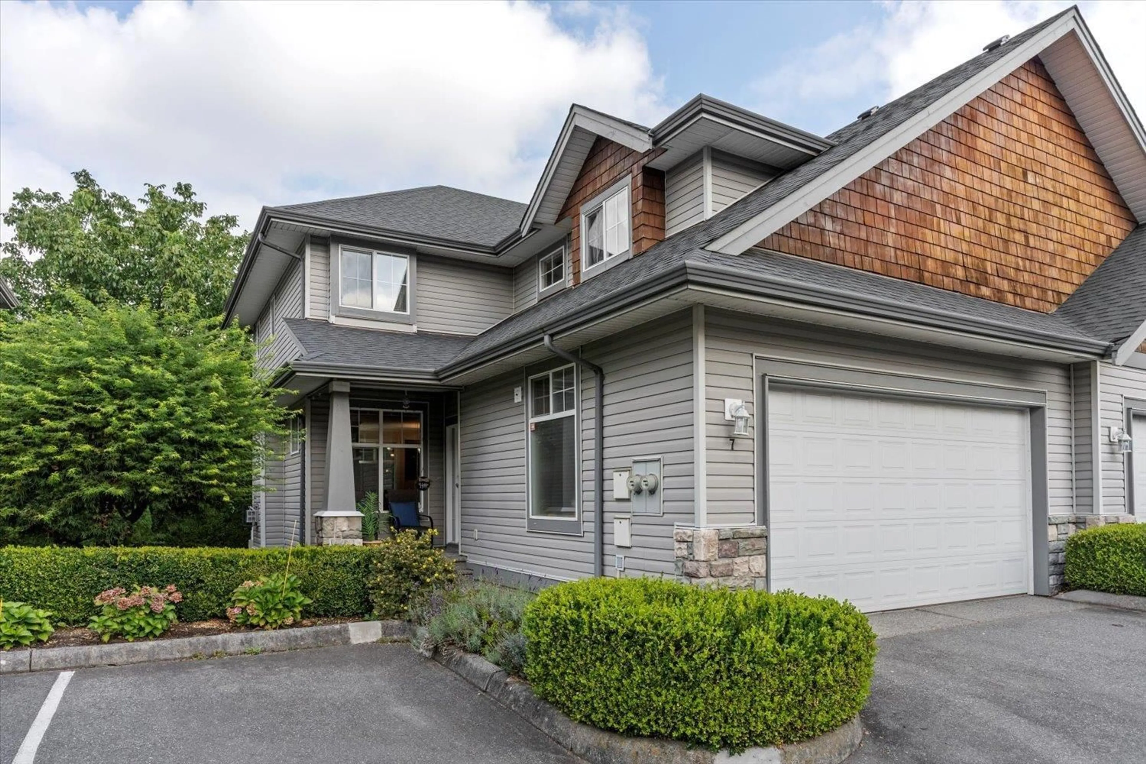 Home with brick exterior material, street for 7 - 7360 SUNSHINE DRIVE, Chilliwack British Columbia V2R5V7