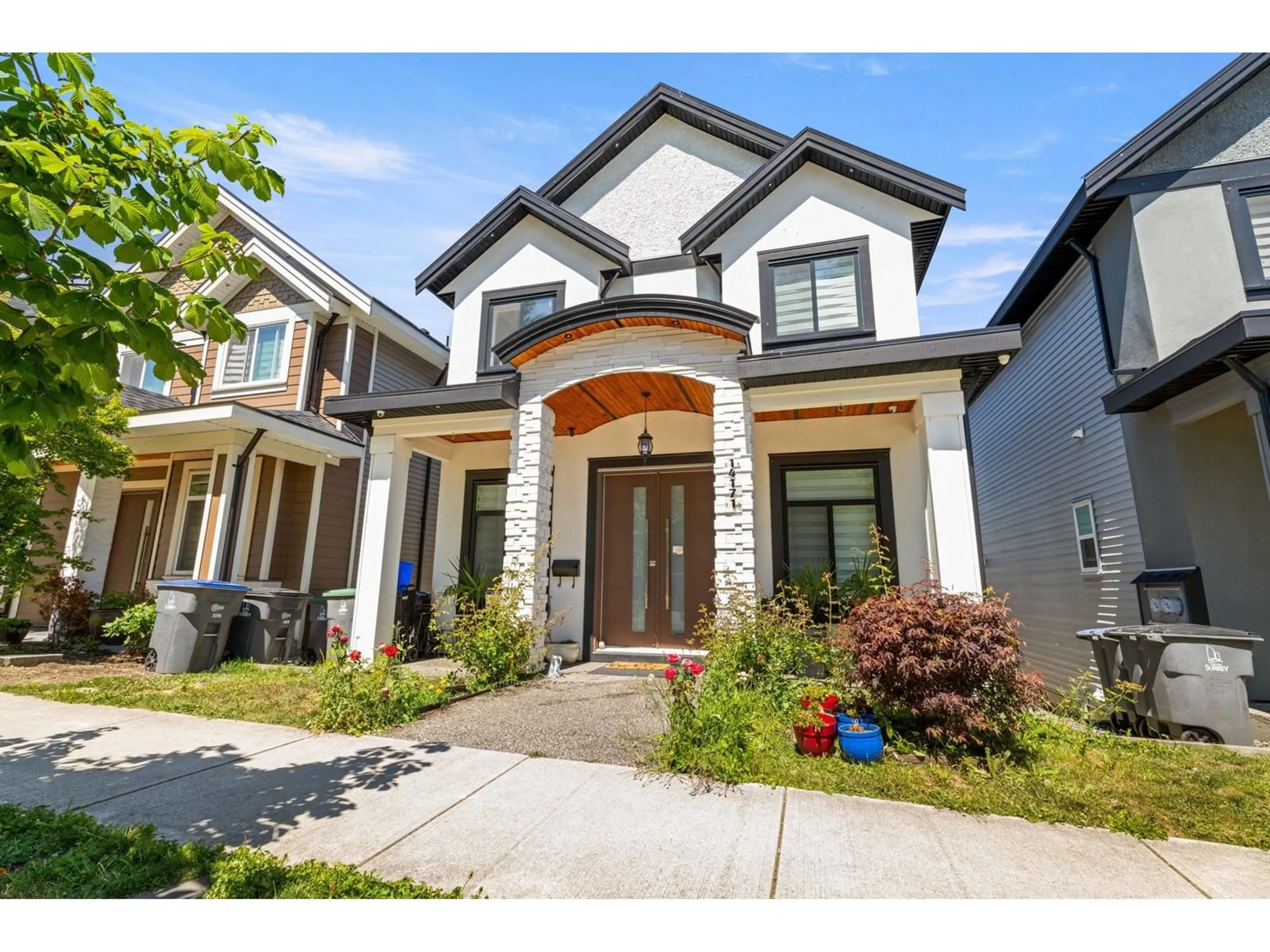 Home with brick exterior material, street for 14171 59A, Surrey British Columbia V3X1C6