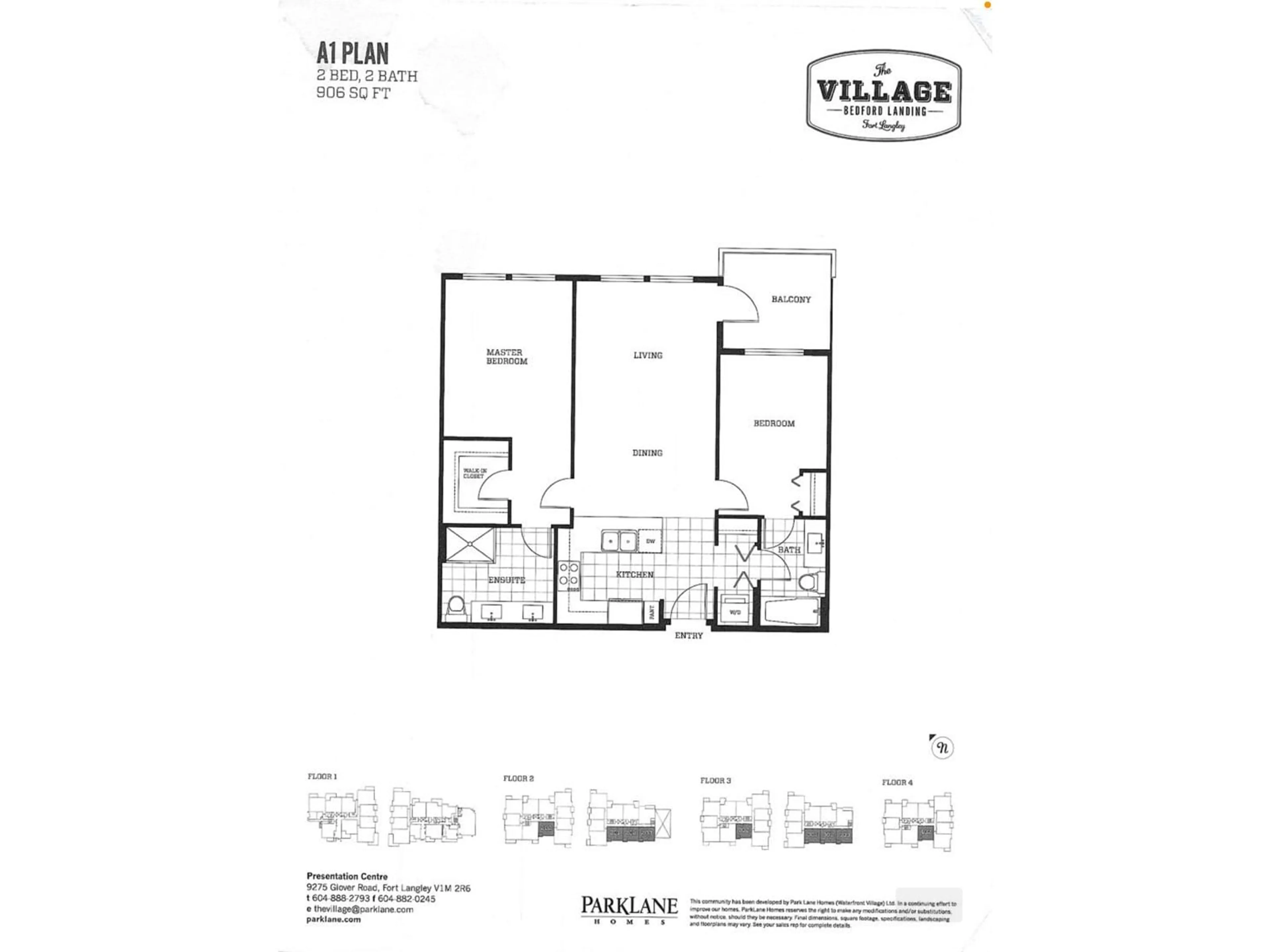Floor plan for 301 - 23255 BILLY BROWN, Langley British Columbia V1M0C8