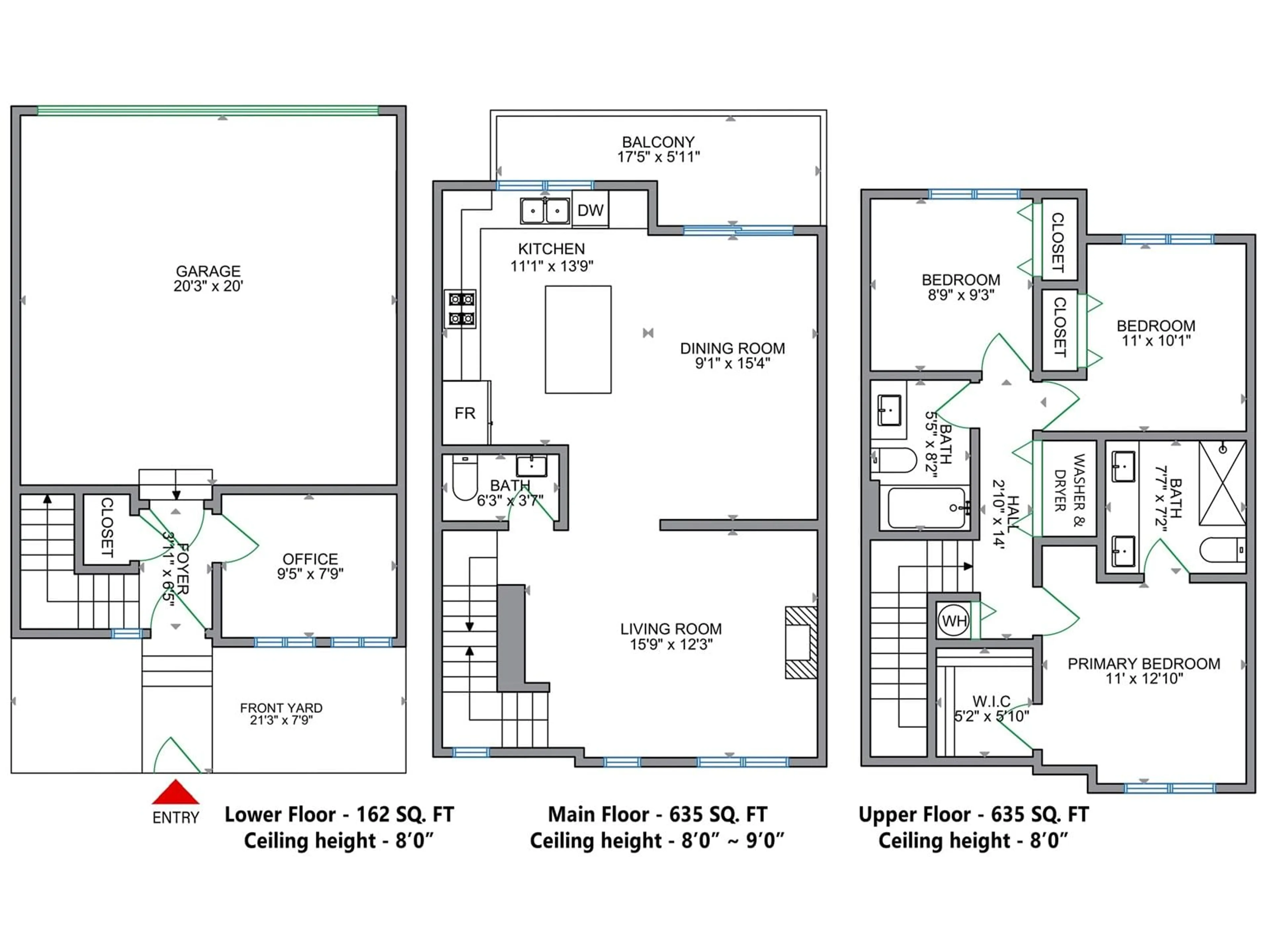 Floor plan for 16 - 16561 17A, Surrey British Columbia V3Z1J3