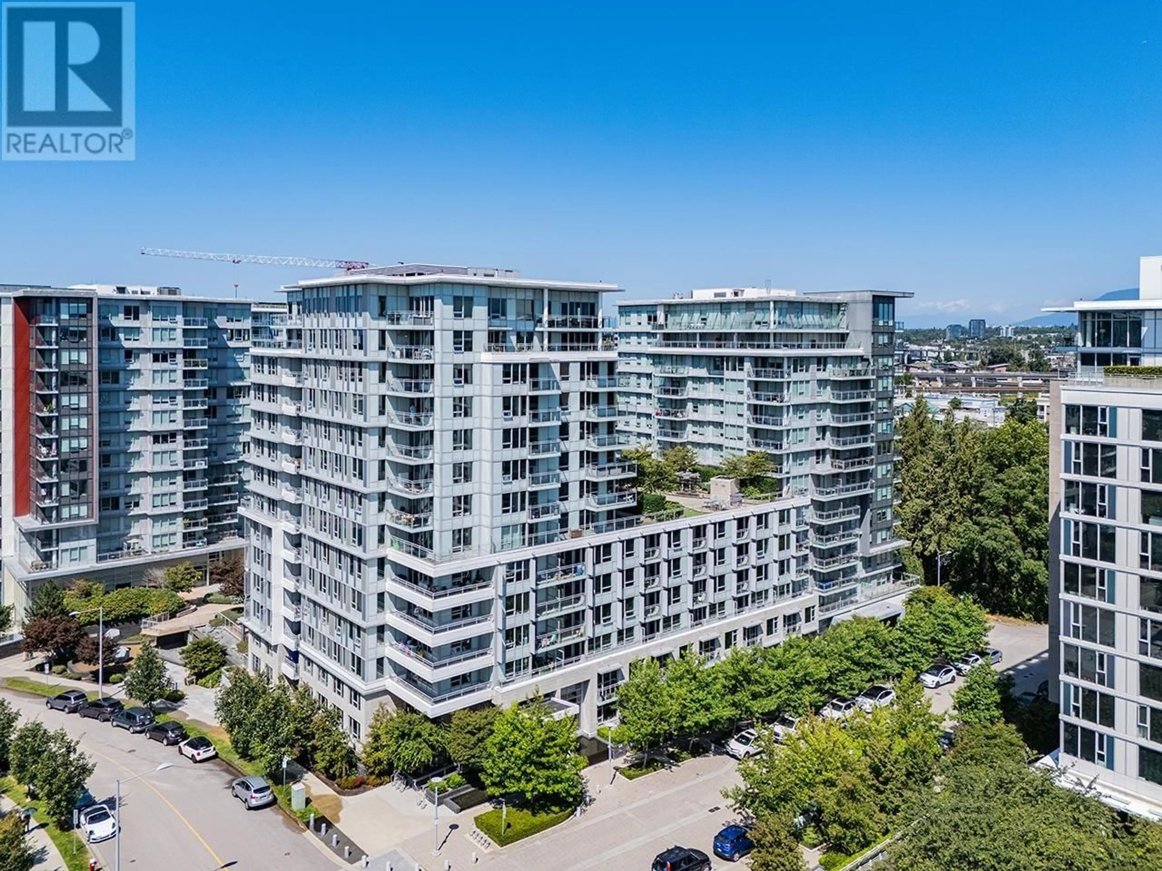 A pic from outside/outdoor area/front of a property/back of a property/a pic from drone, city buildings view from balcony for 1605 - 3233 KETCHESON ROAD, Richmond British Columbia V6X0R3