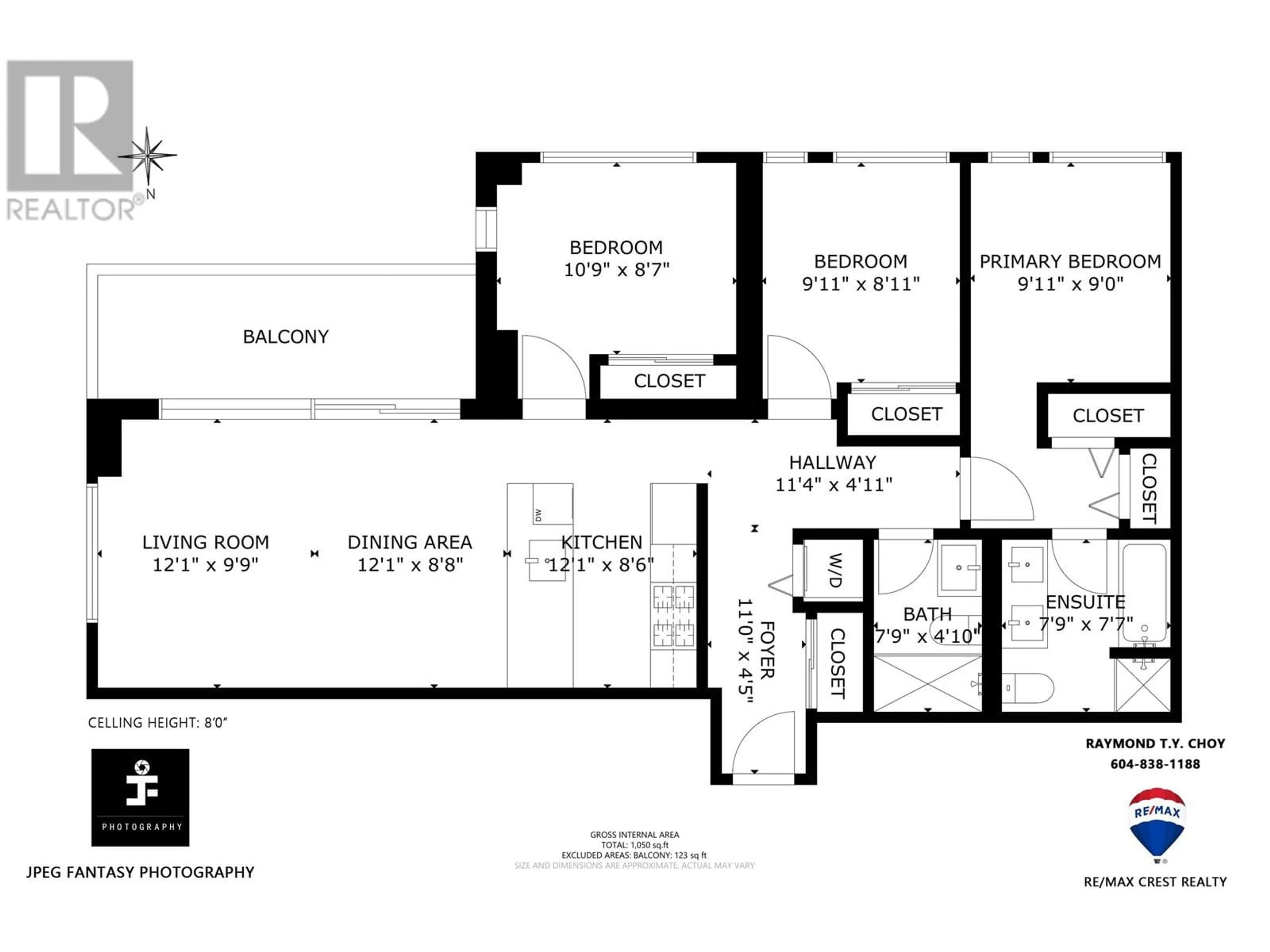 Floor plan for 1605 - 3233 KETCHESON ROAD, Richmond British Columbia V6X0R3