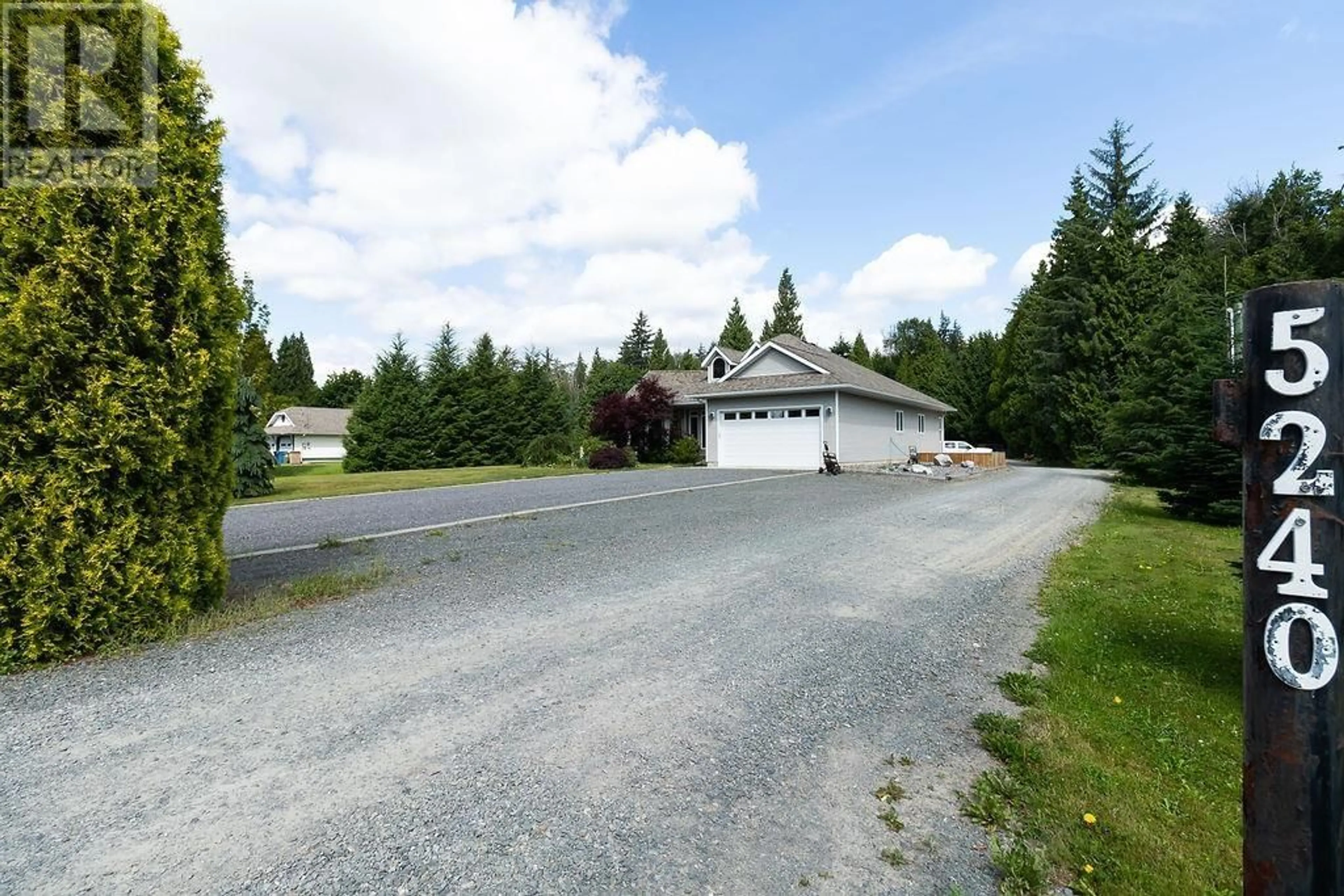 A pic from outside/outdoor area/front of a property/back of a property/a pic from drone, street for 5240 HAUGLAND AVENUE, Terrace British Columbia V8G1H6