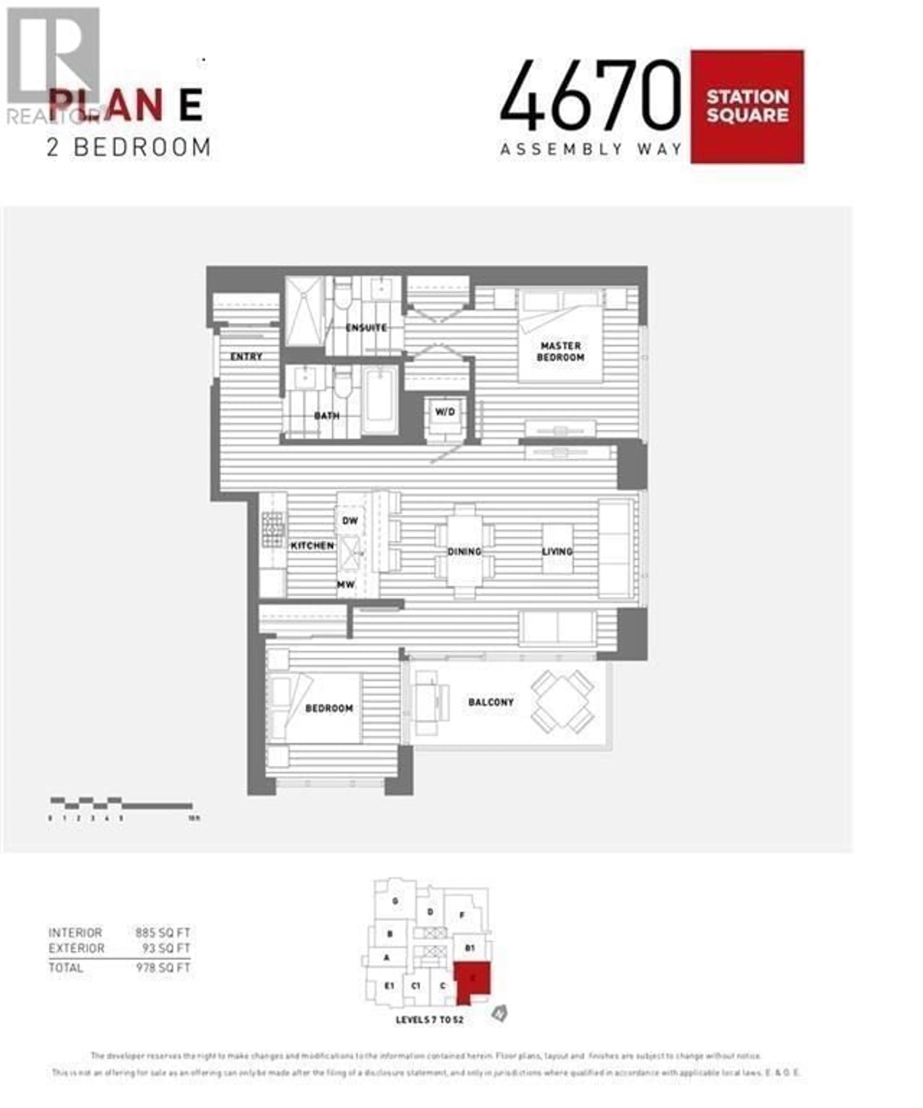 Floor plan for 4010 - 4670 ASSEMBLY WAY, Burnaby British Columbia V5H0H3