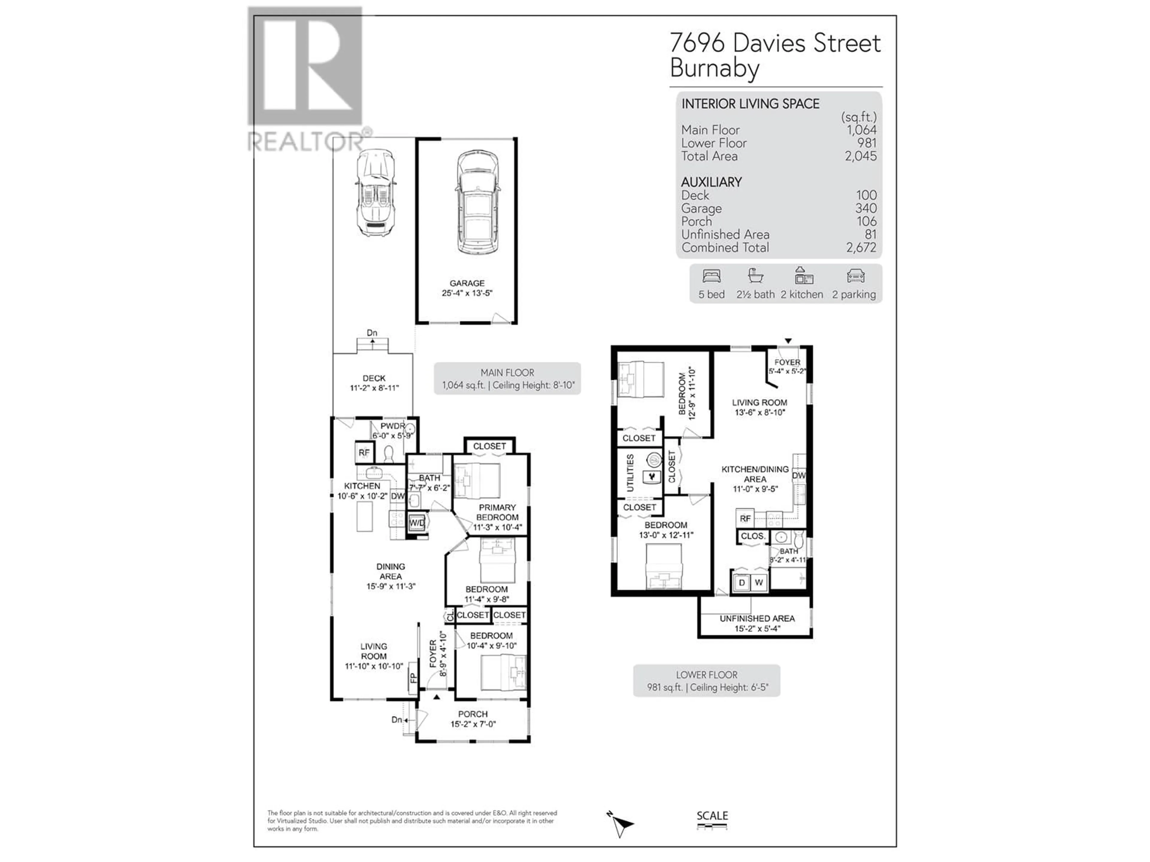 Floor plan for 7696 DAVIES STREET, Burnaby British Columbia V3N3H4