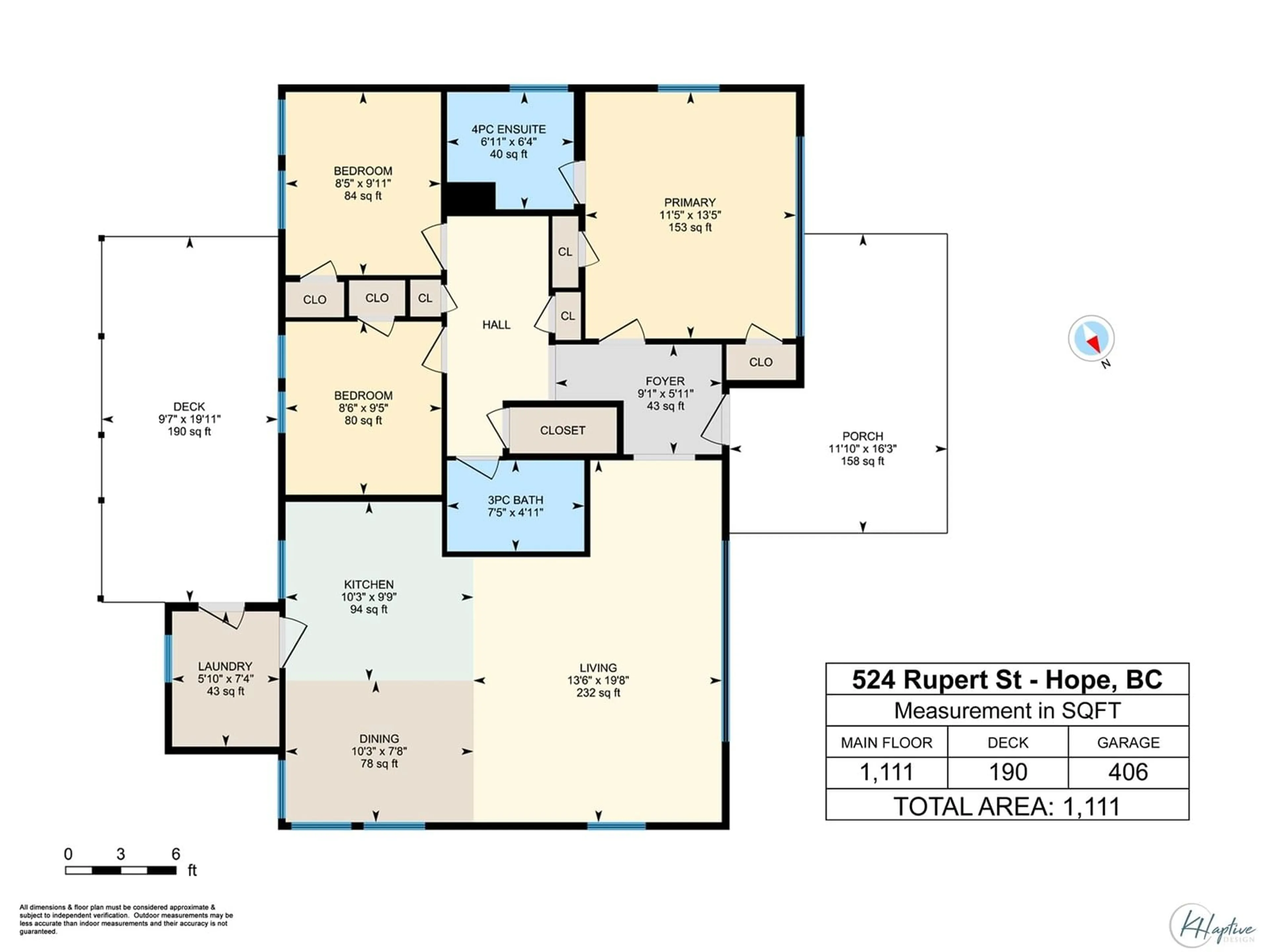 Floor plan for 524 RUPERT STREET, Hope British Columbia V0X1L0