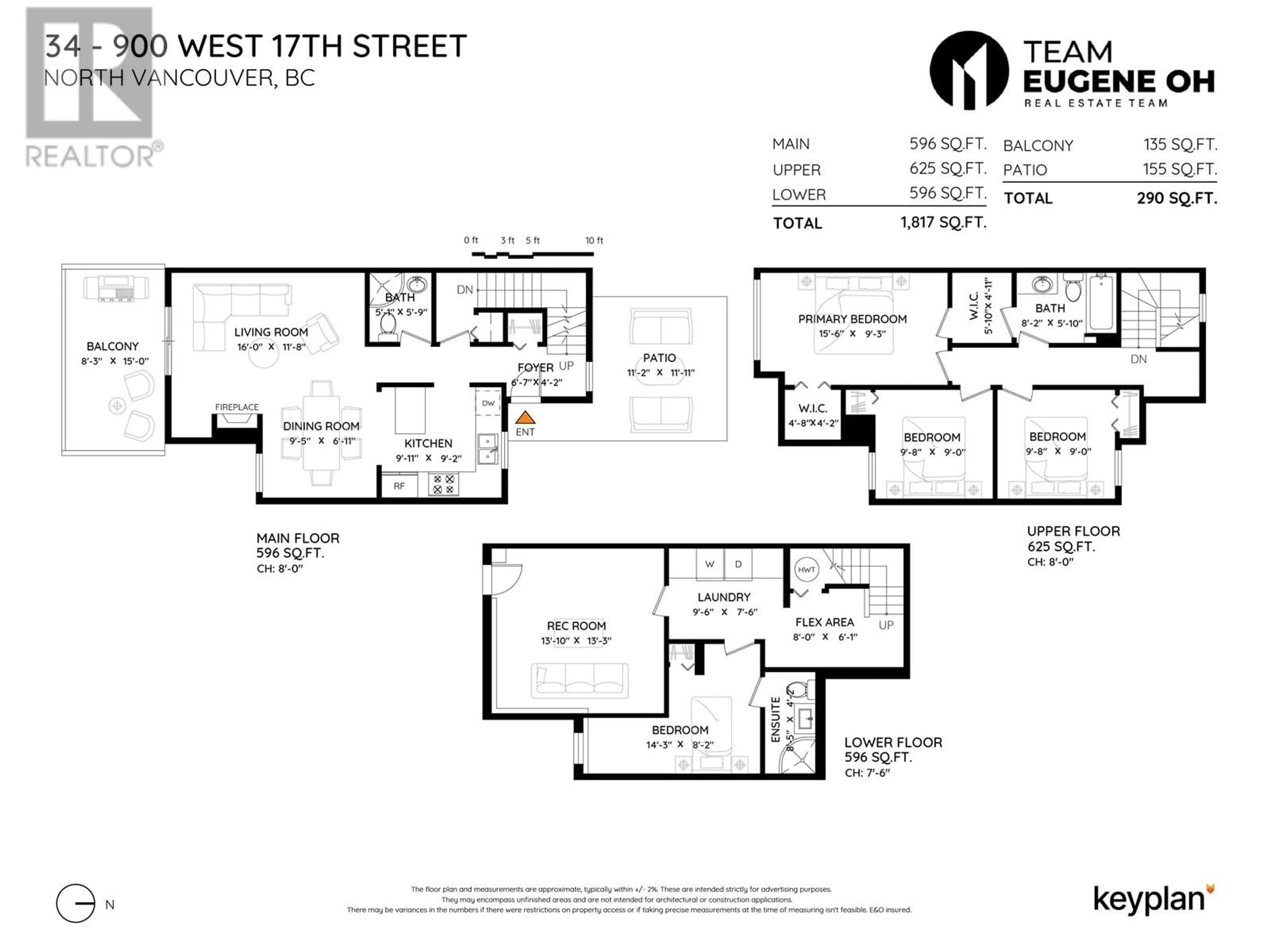 Floor plan for 34 - 900 17TH STREET, North Vancouver British Columbia V7P3K5