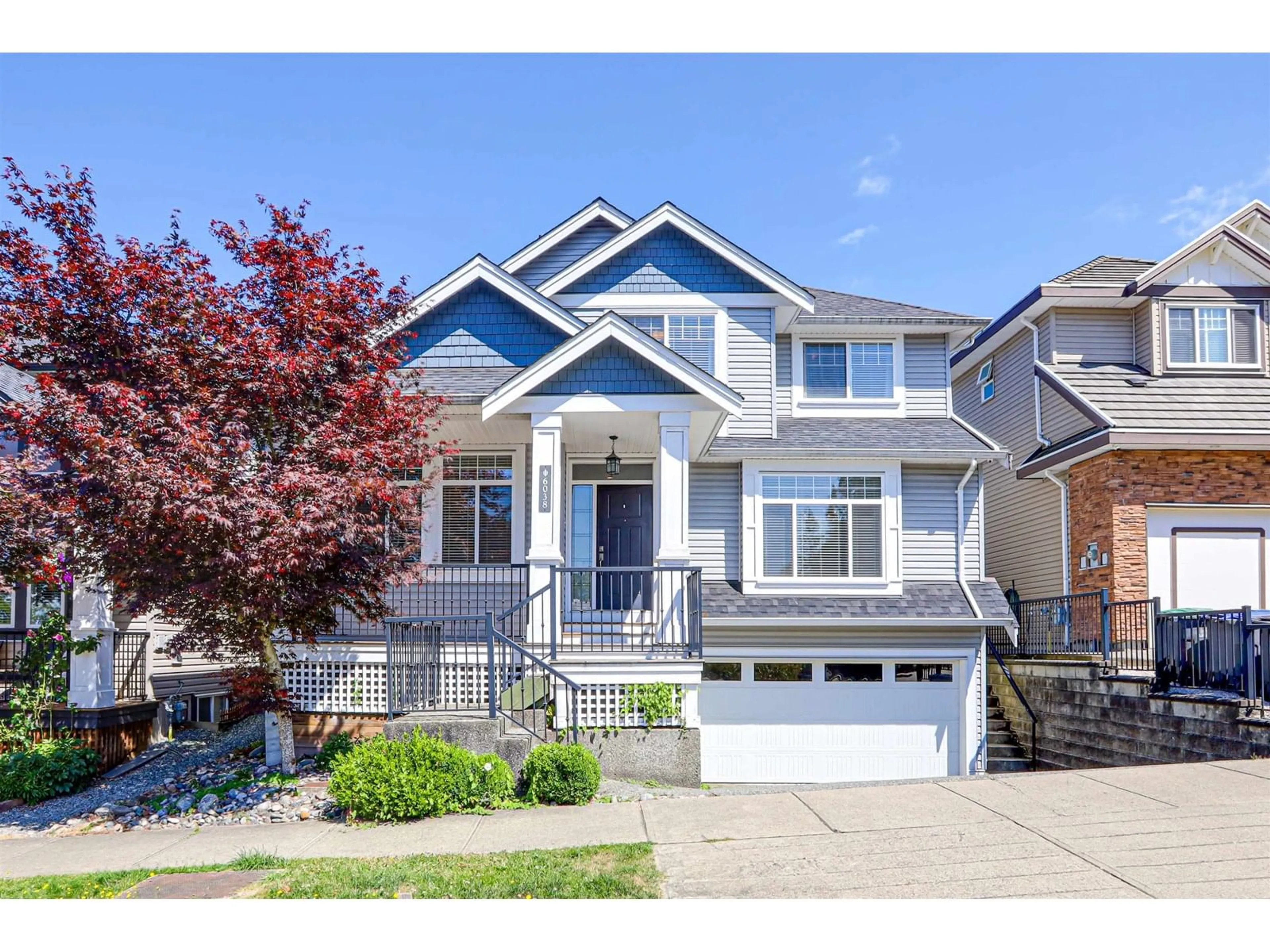 Home with vinyl exterior material, street for 6038 145, Surrey British Columbia V3S4R4