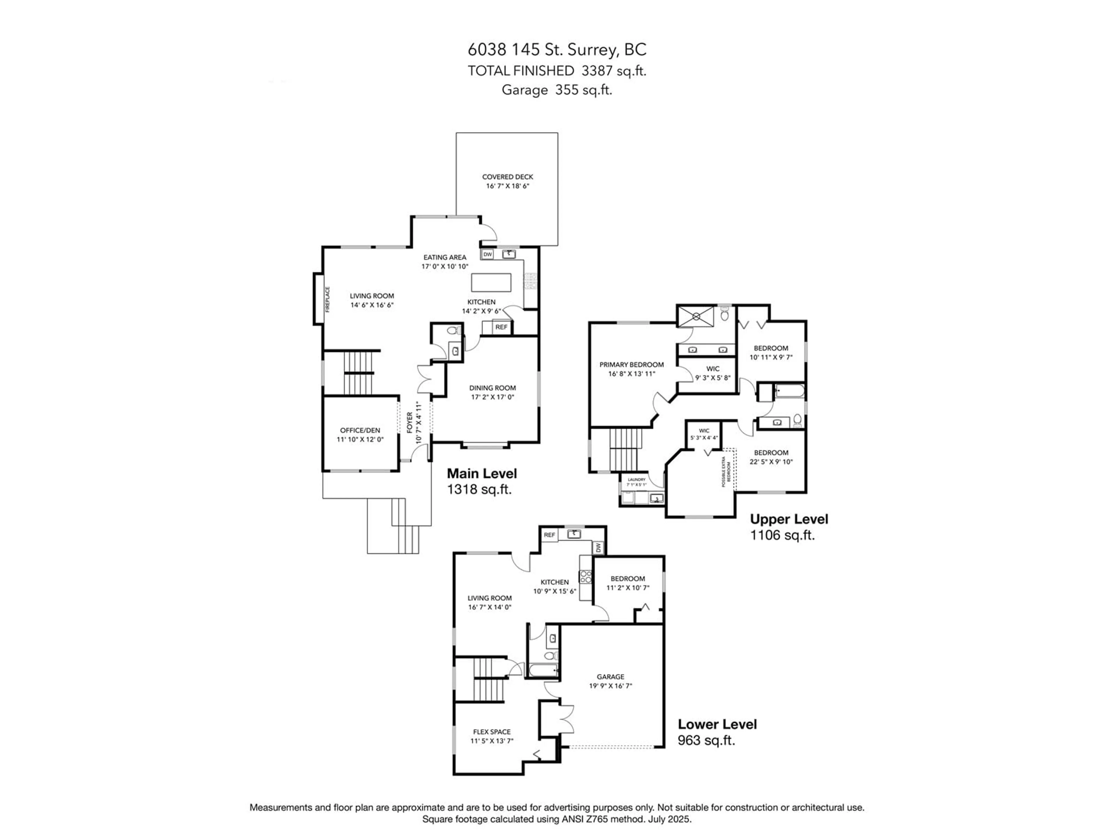 Floor plan for 6038 145, Surrey British Columbia V3S4R4