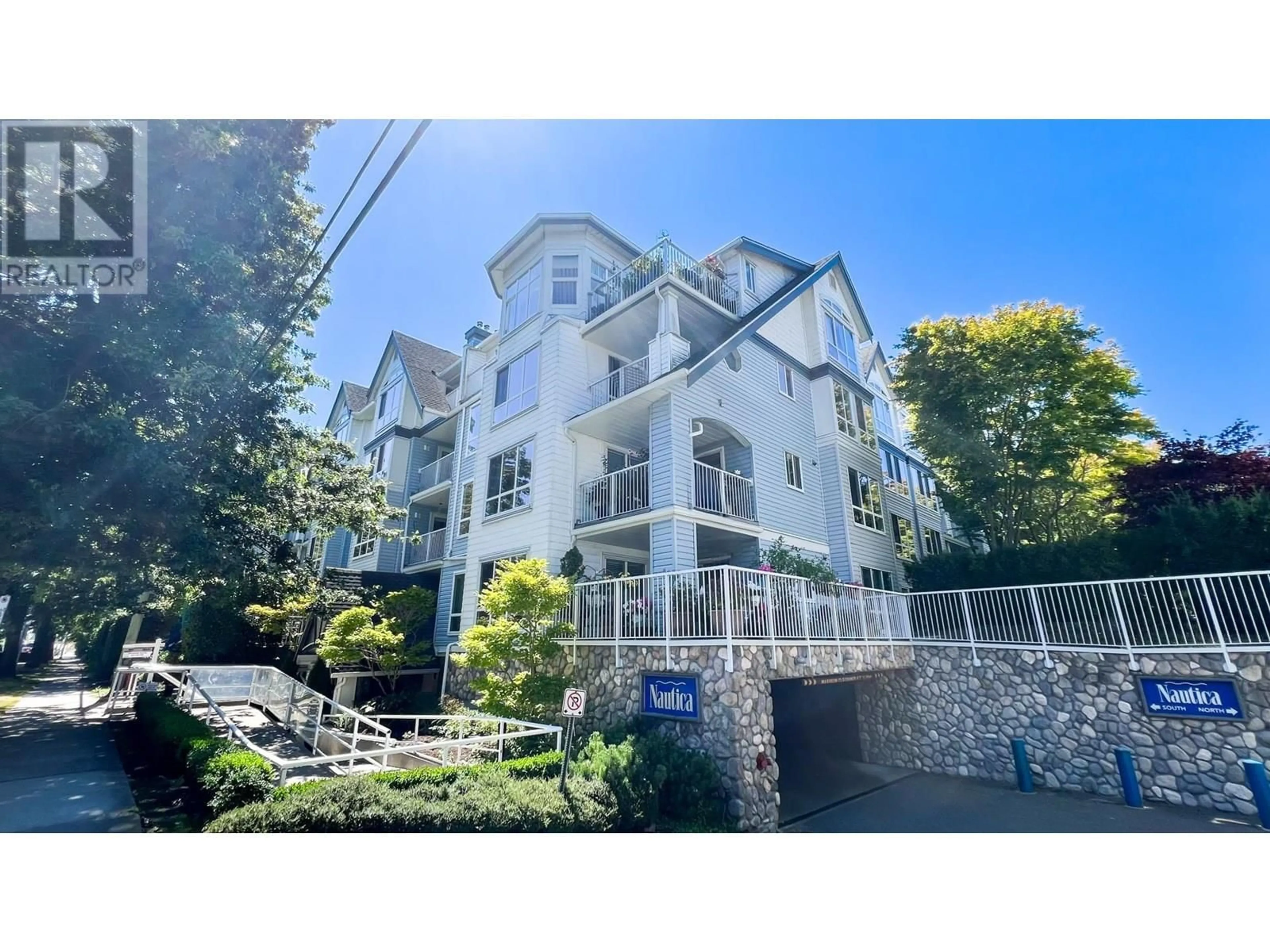 A pic from outside/outdoor area/front of a property/back of a property/a pic from drone, building for 408 - 12639 NO. 2 ROAD, Richmond British Columbia V7E6N6