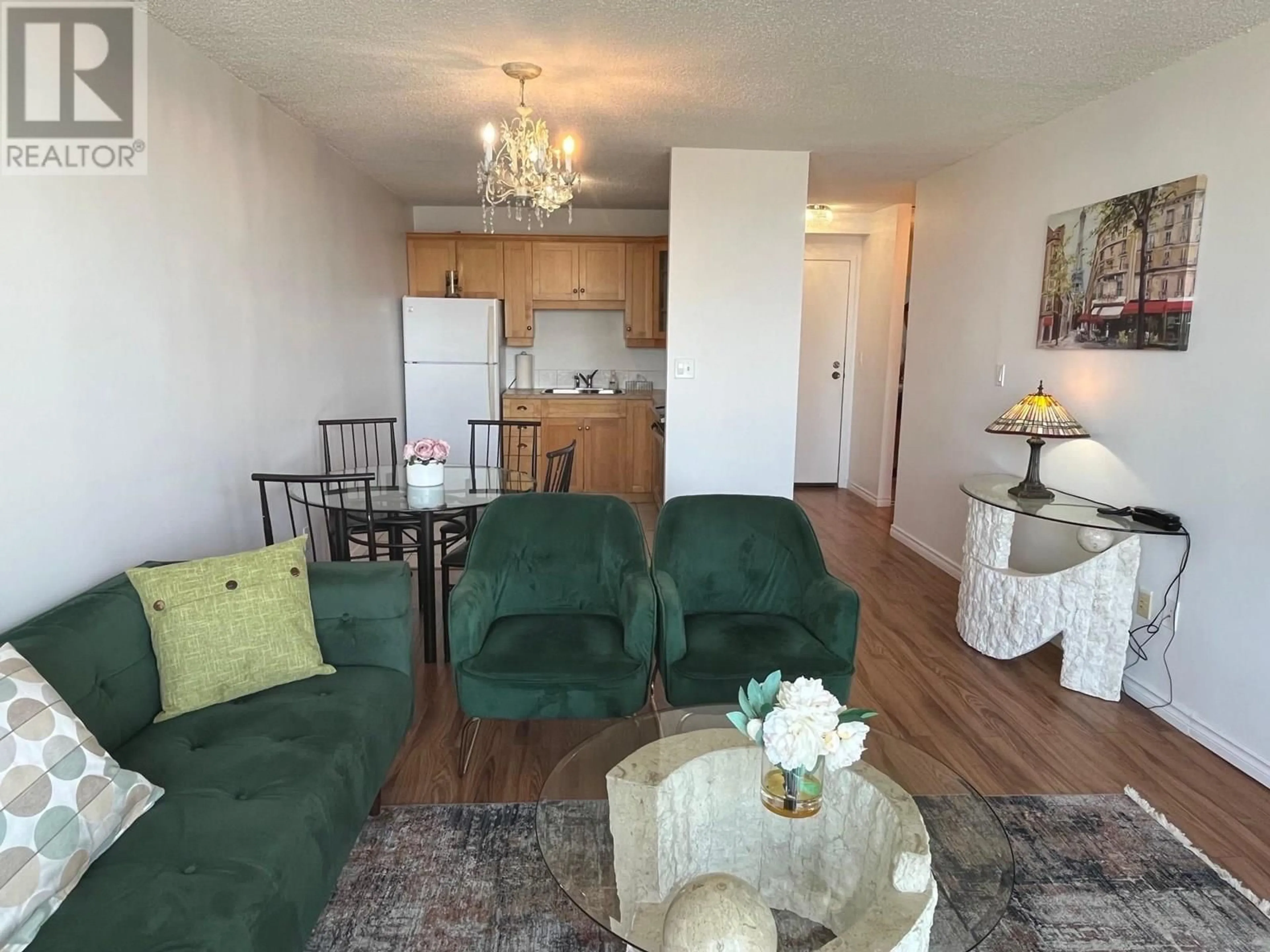 Living room with furniture, wood/laminate floor for 1201 - 145 ST. GEORGES AVENUE, North Vancouver British Columbia V7L3G8