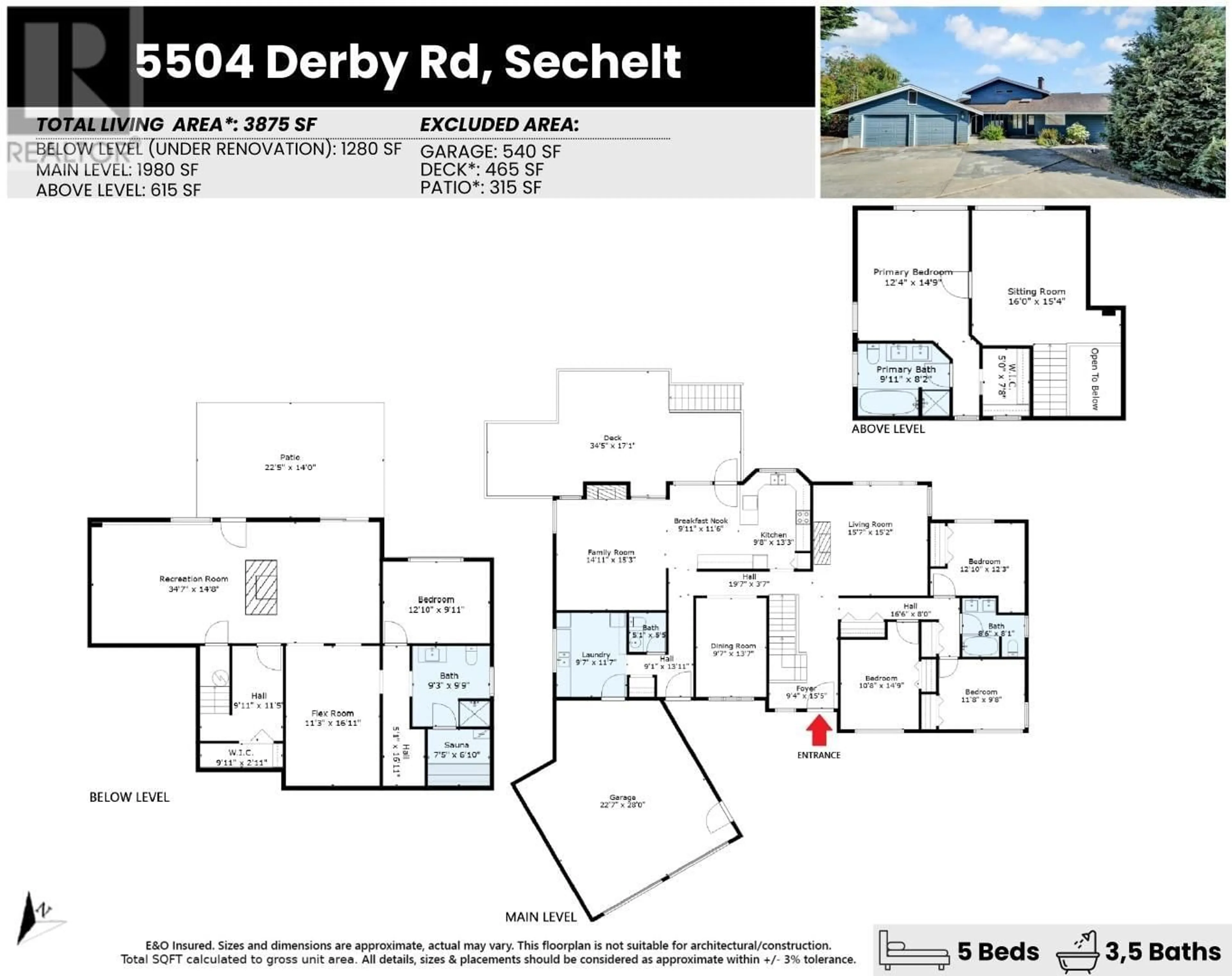 Floor plan for 5504 DERBY ROAD, Sechelt British Columbia V7Z0M2