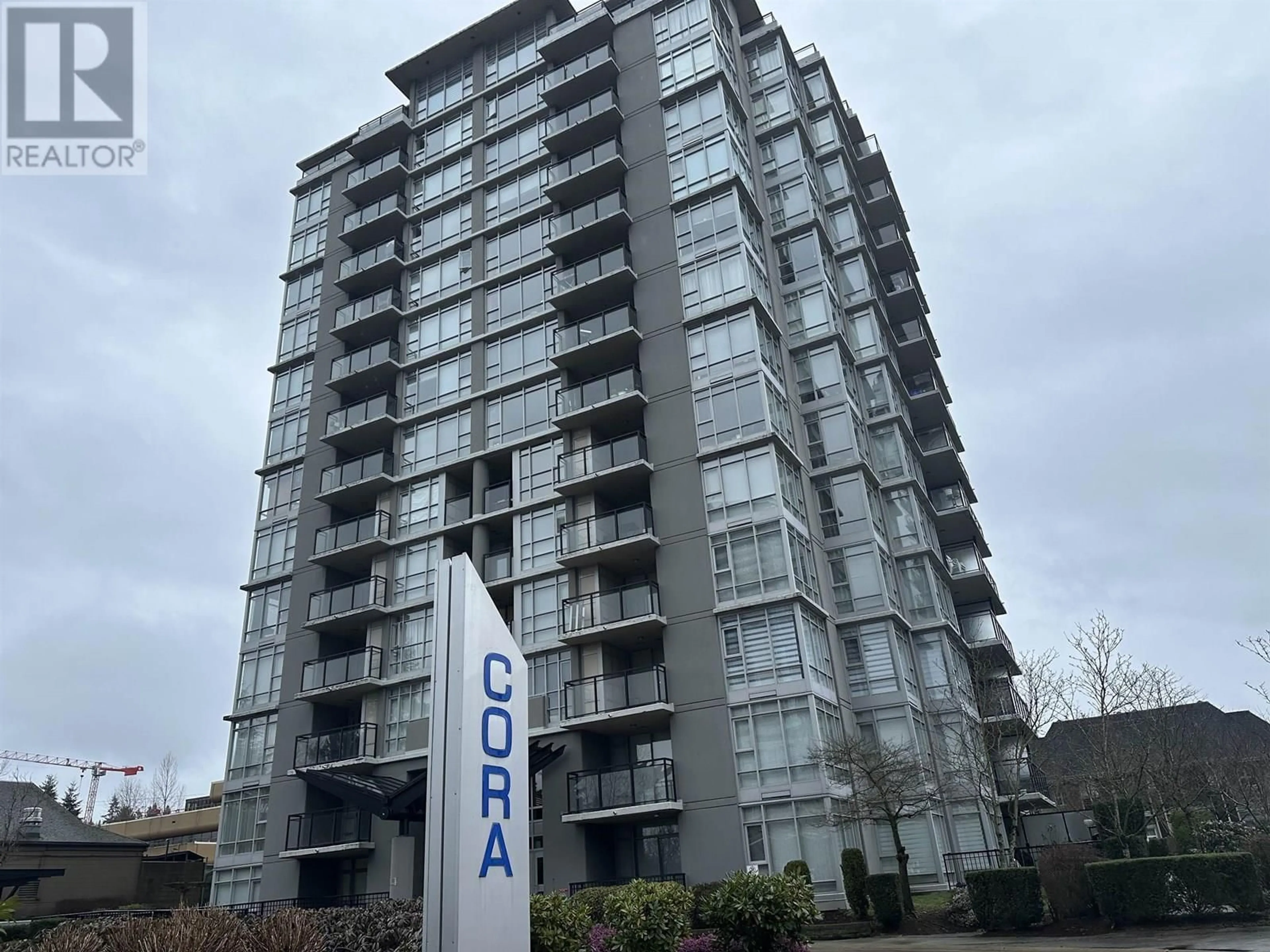 A pic from outside/outdoor area/front of a property/back of a property/a pic from drone, building for 206 - 555 DELESTRE AVENUE, Coquitlam British Columbia V3K0A9