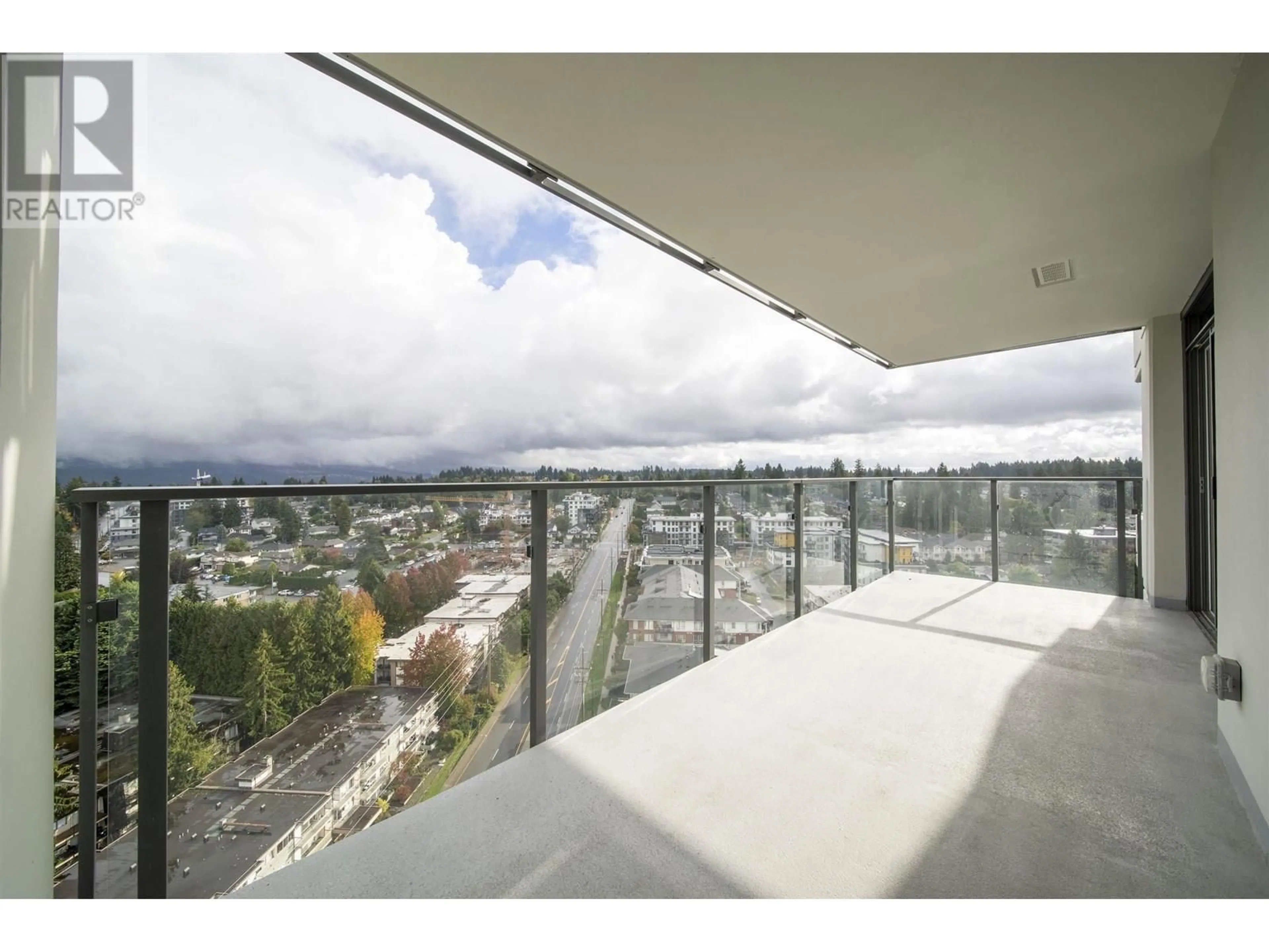 Balcony in the apartment, water/lake/river/ocean view for 2503 - 602 COMO LAKE AVENUE, Coquitlam British Columbia V3J0G2