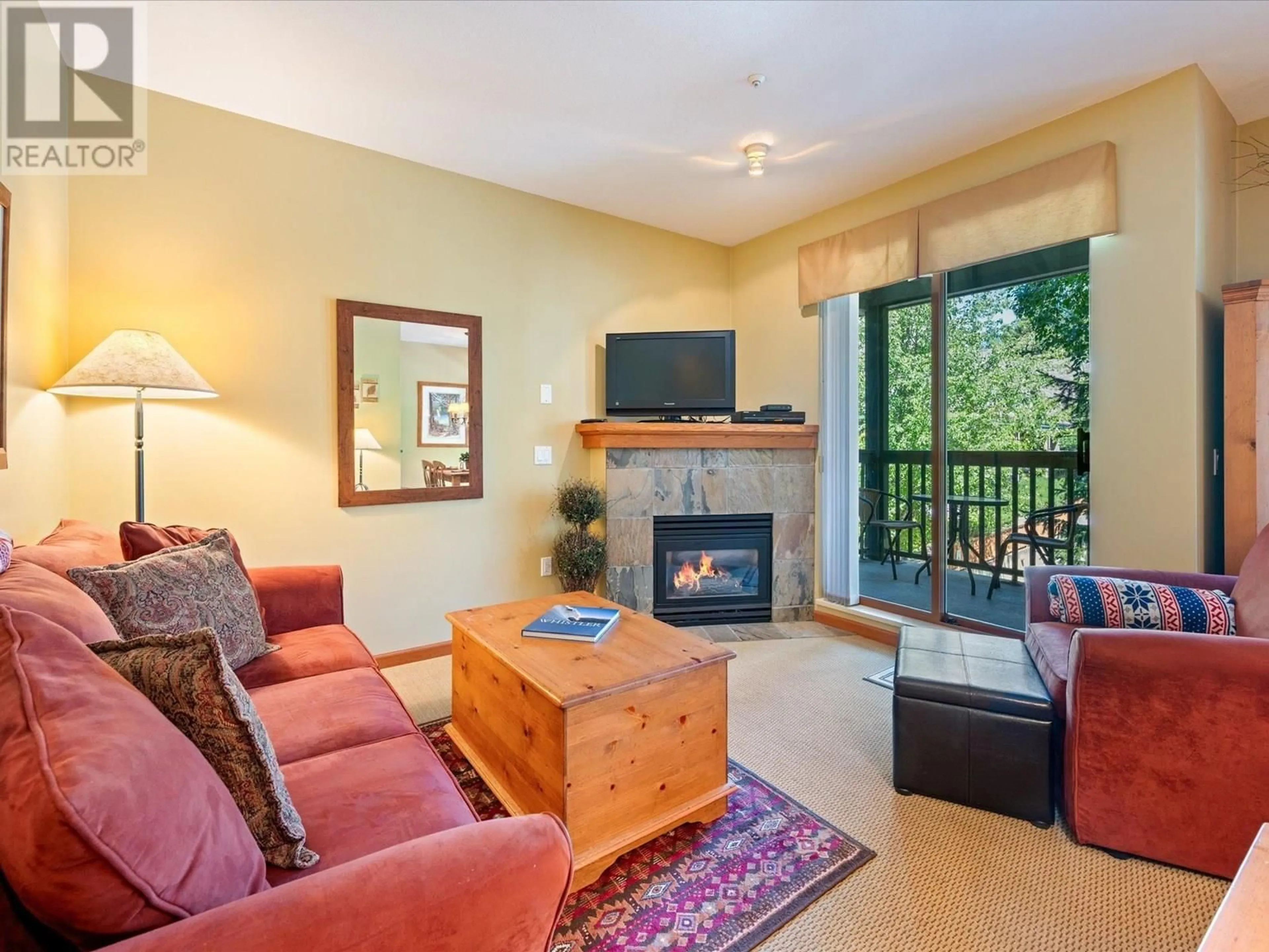Living room with furniture, unknown for 117 - 4355 NORTHLANDS BOULEVARD, Whistler British Columbia V8E1C3