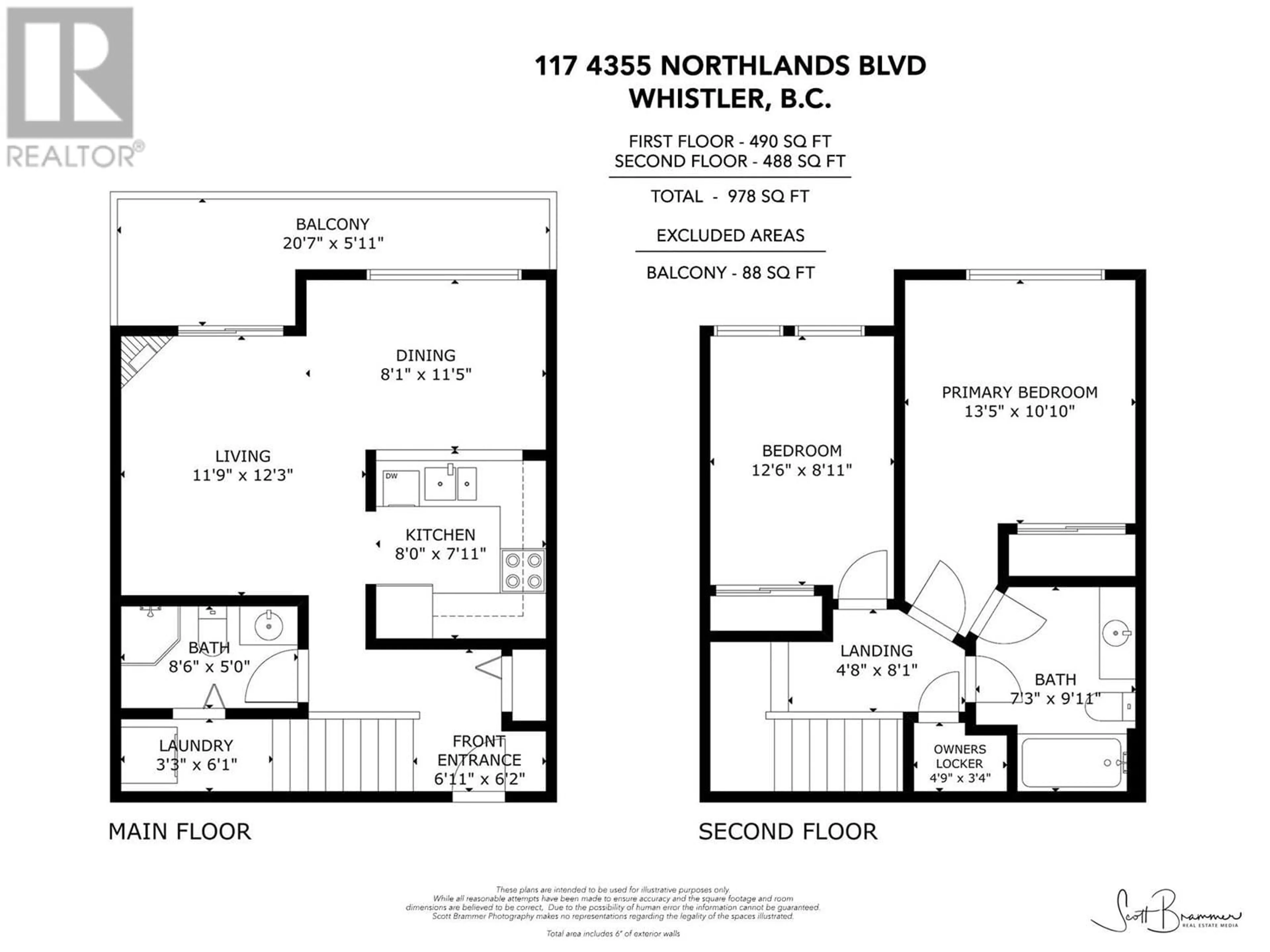 Floor plan for 117 - 4355 NORTHLANDS BOULEVARD, Whistler British Columbia V8E1C3