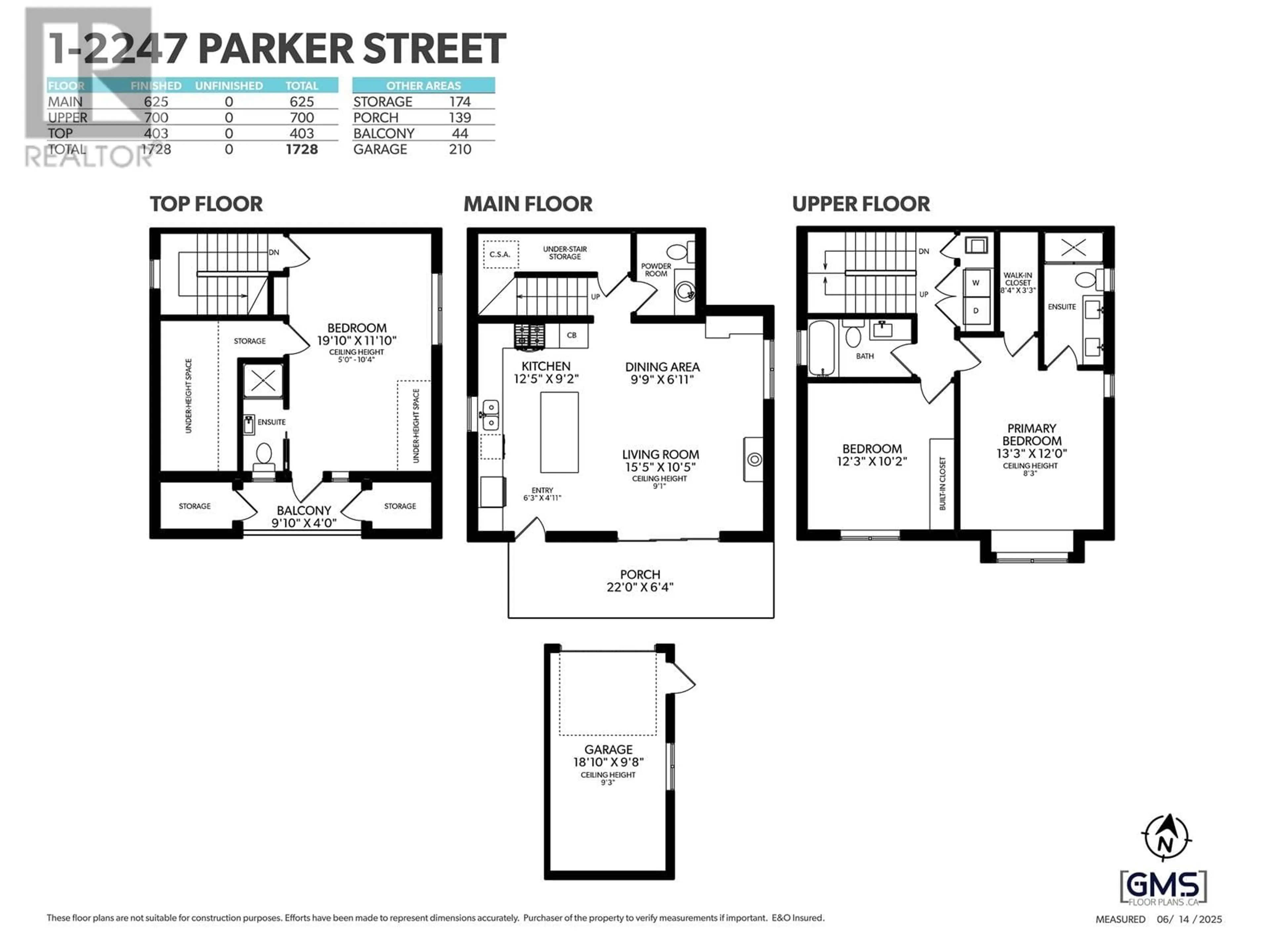 Floor plan for 1 - 2247 PARKER STREET, Vancouver British Columbia V5L2L8