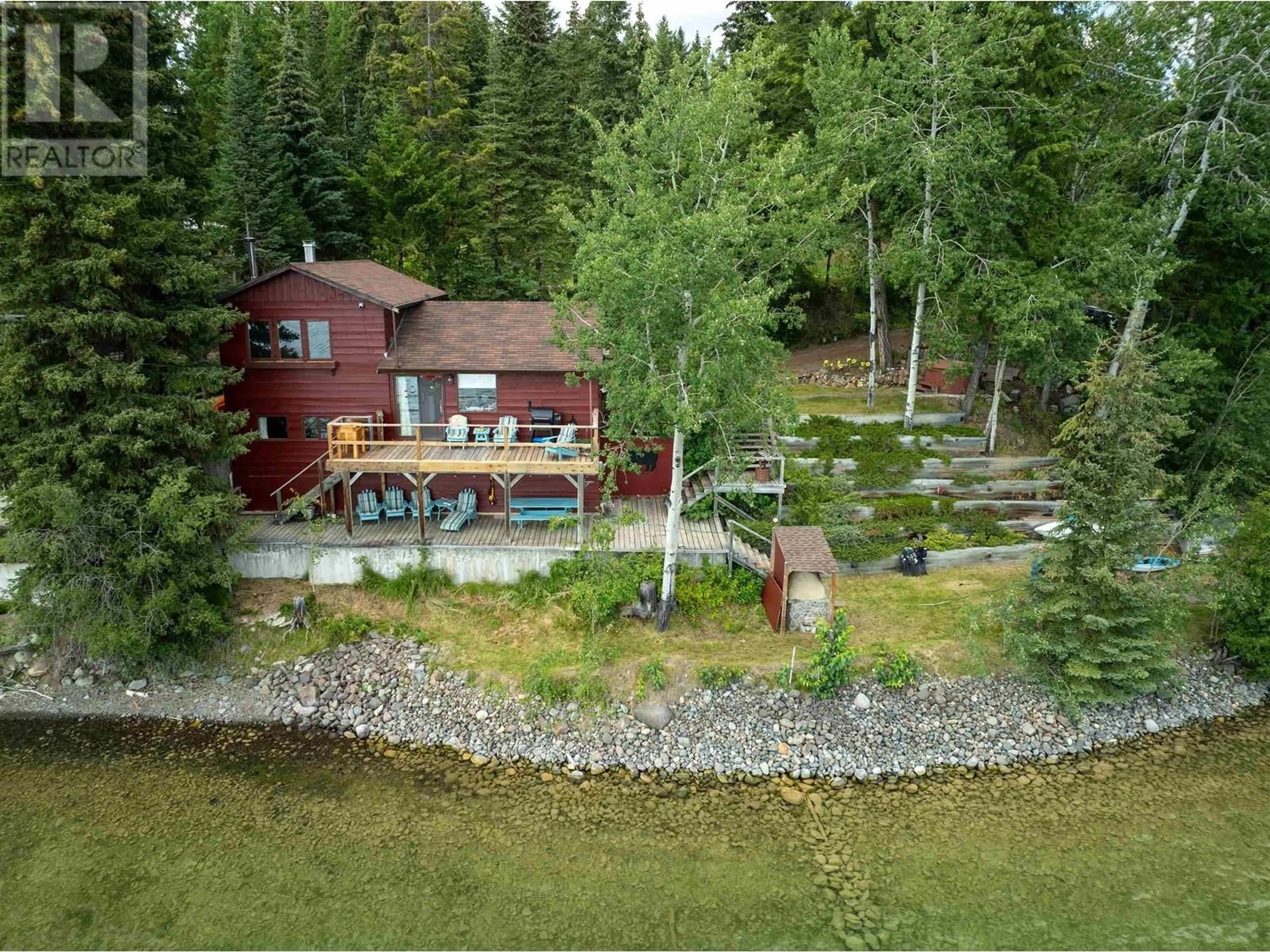 A pic from outside/outdoor area/front of a property/back of a property/a pic from drone, unknown for 8072 BRIDGE LAKE NORTH ROAD, Bridge Lake British Columbia V0K1X2