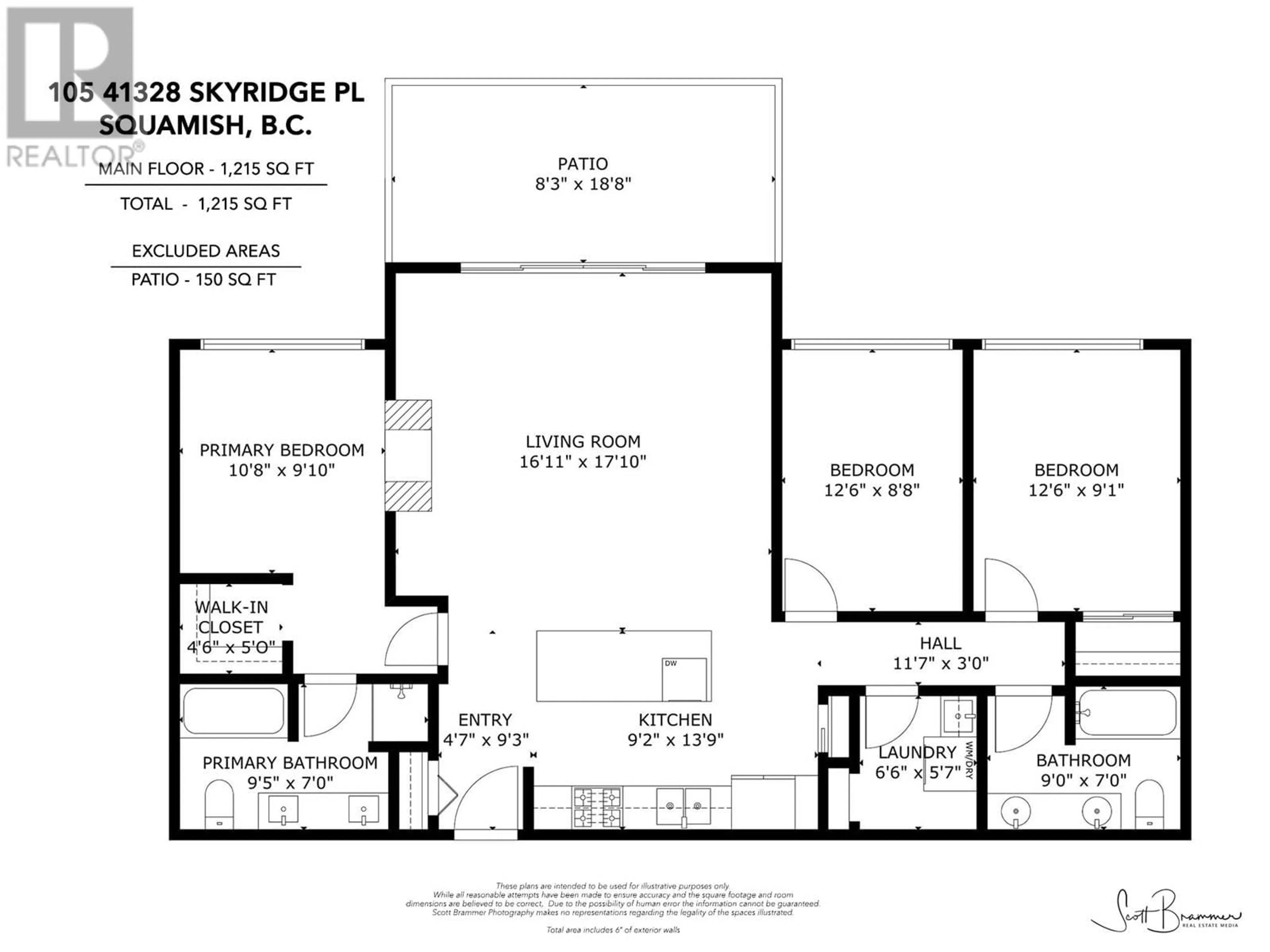 Floor plan for 105 - 41328 SKYRIDGE PLACE, Squamish British Columbia V8B0Y7