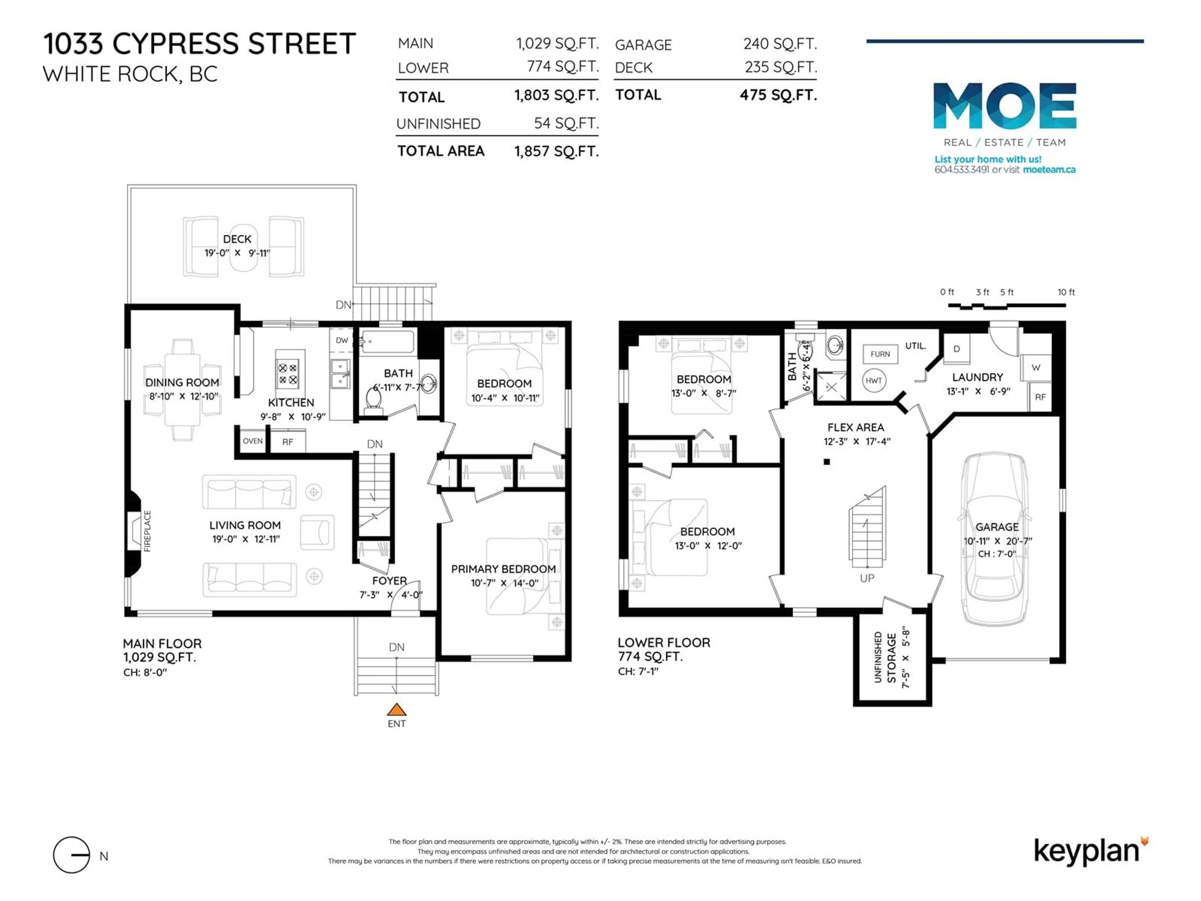 Floor plan for 1033 CYPRESS, White Rock British Columbia V4B4H1