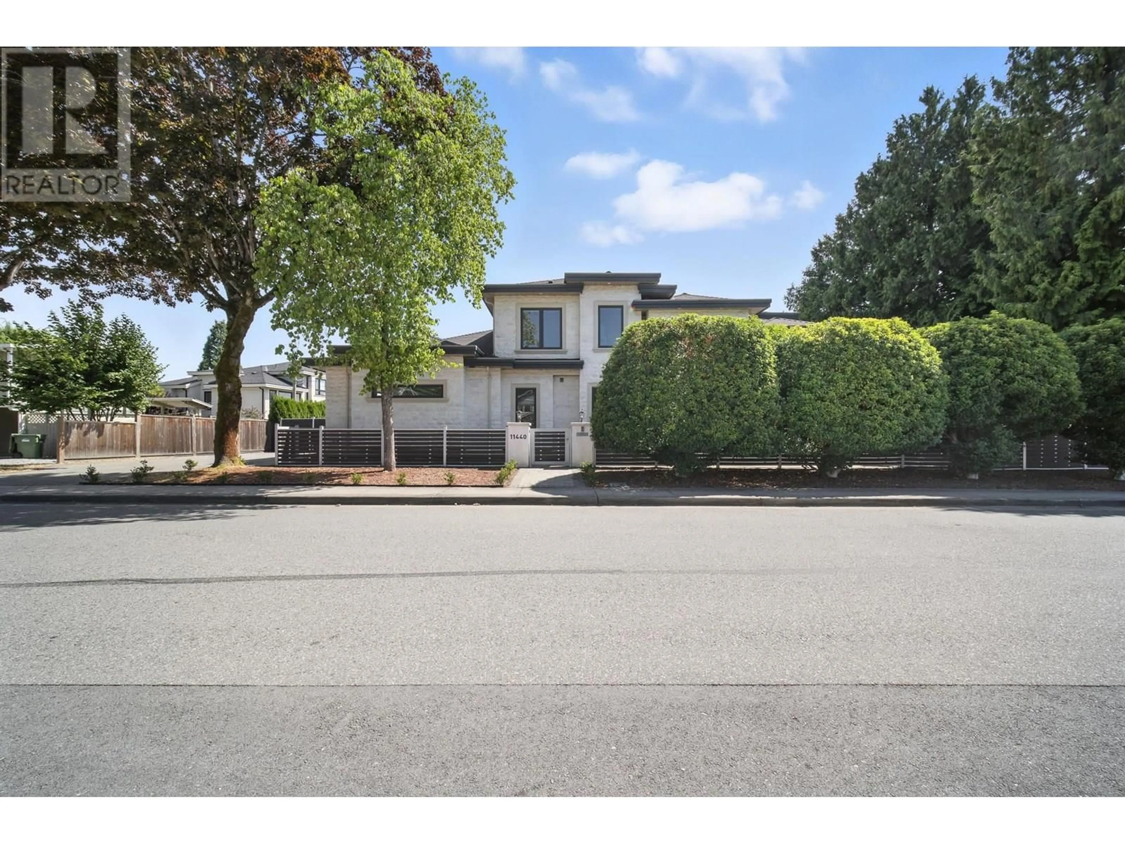 A pic from outside/outdoor area/front of a property/back of a property/a pic from drone, street for 11440 SEALORD ROAD, Richmond British Columbia V7A3L1