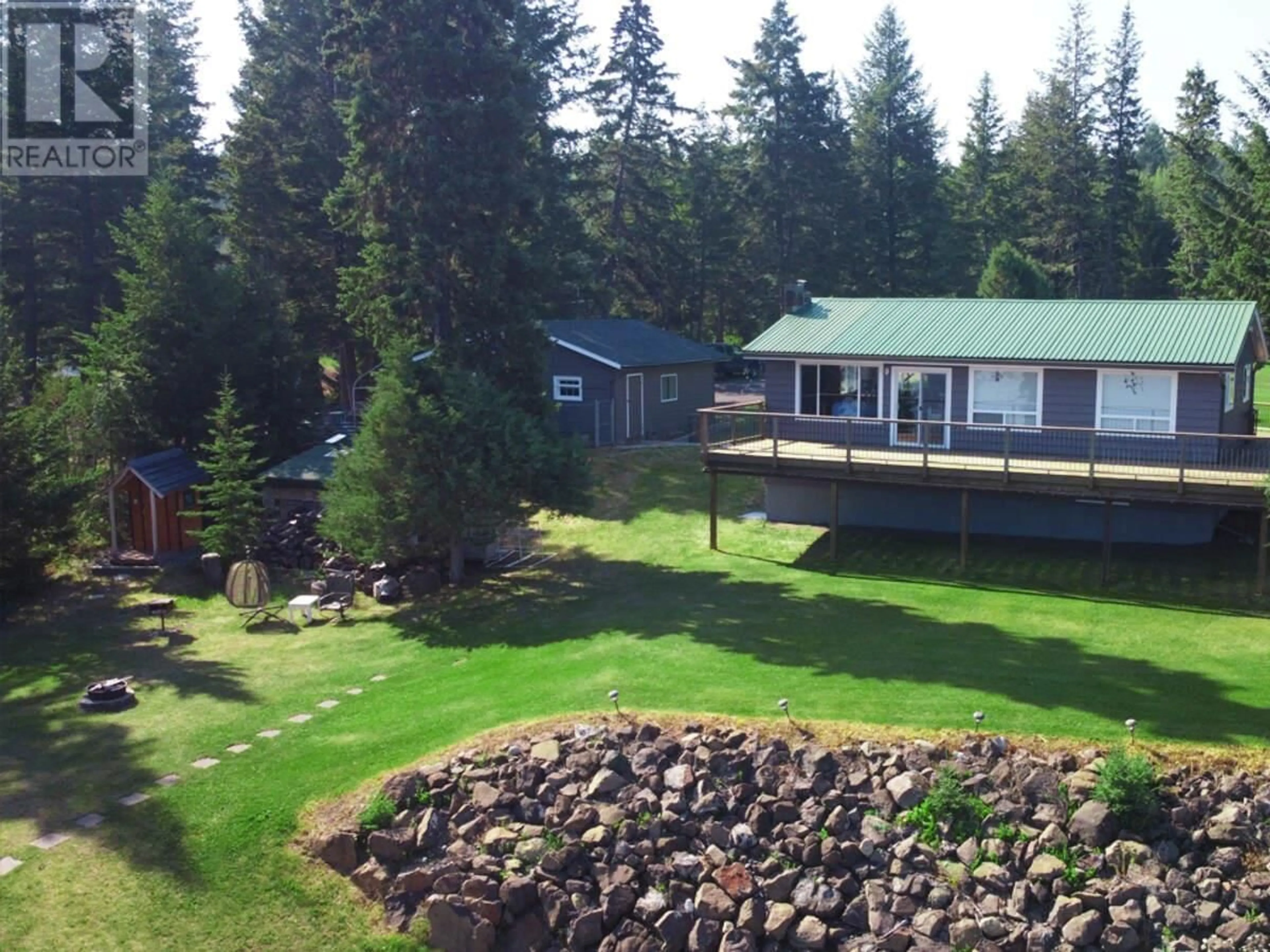 A pic from outside/outdoor area/front of a property/back of a property/a pic from drone, unknown for 4803 LAKEVIEW ROAD, Lac La Hache British Columbia V0K1T0