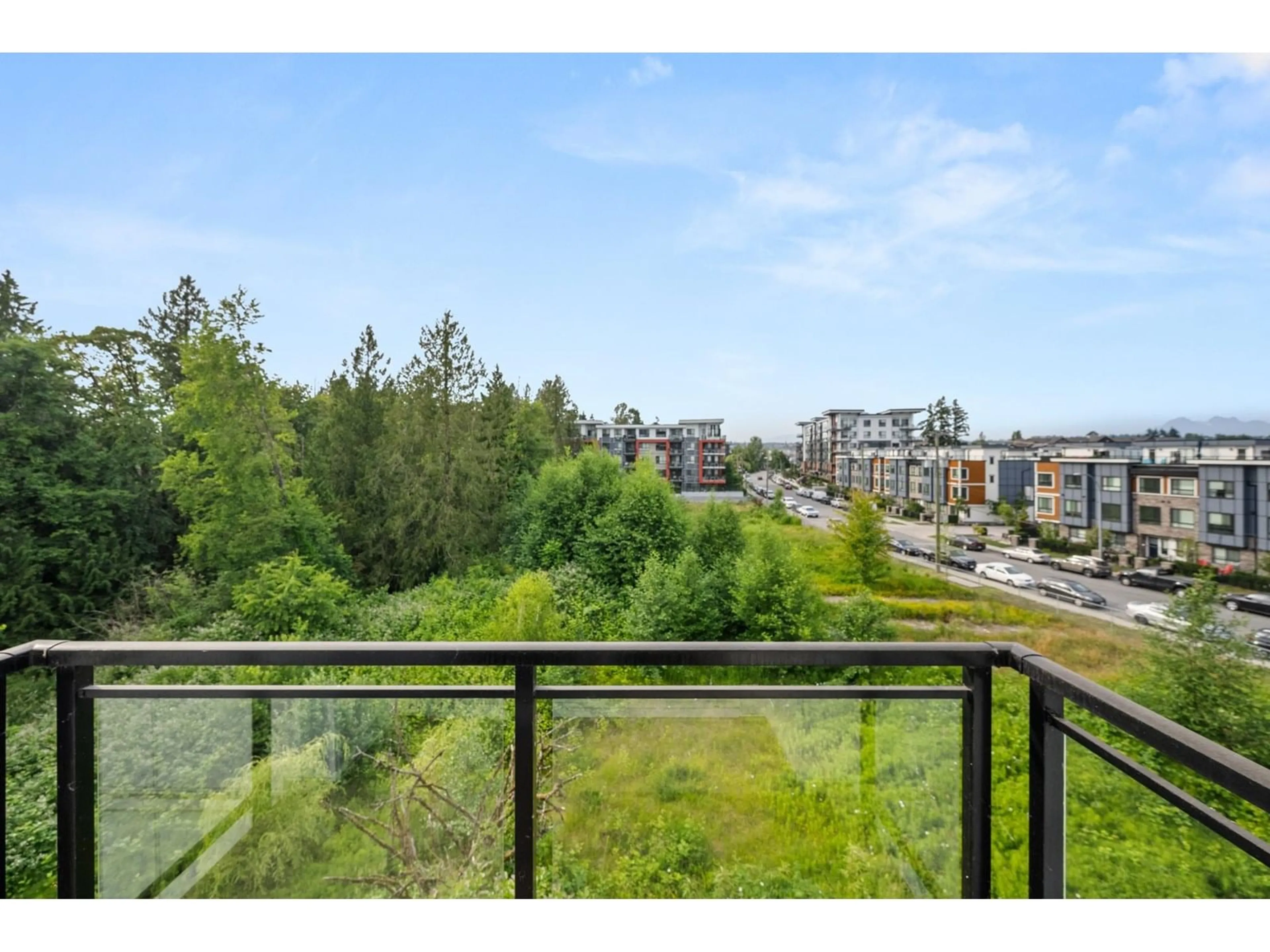 Balcony in the apartment, water/lake/river/ocean view for 424 - 5415 BRYDON, Langley British Columbia V3A0N4