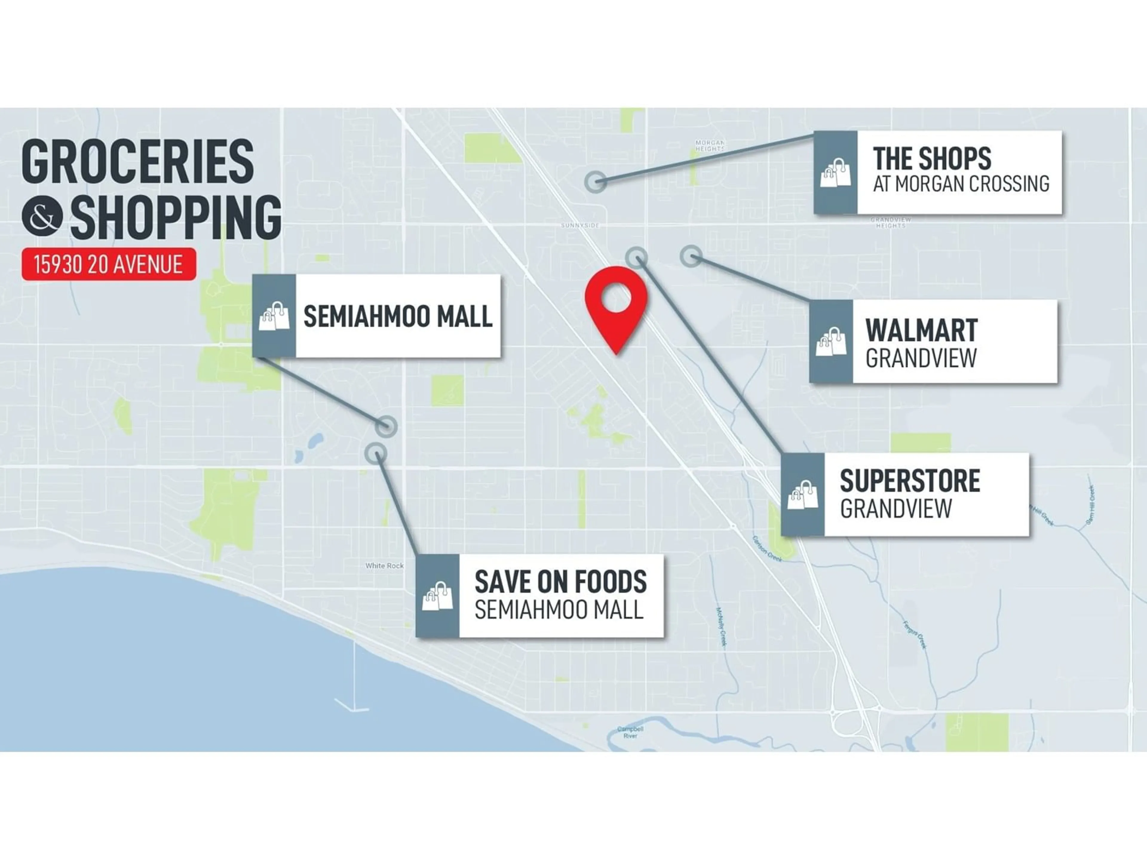 Picture of a map for 15930 20, Surrey British Columbia V4A2B2