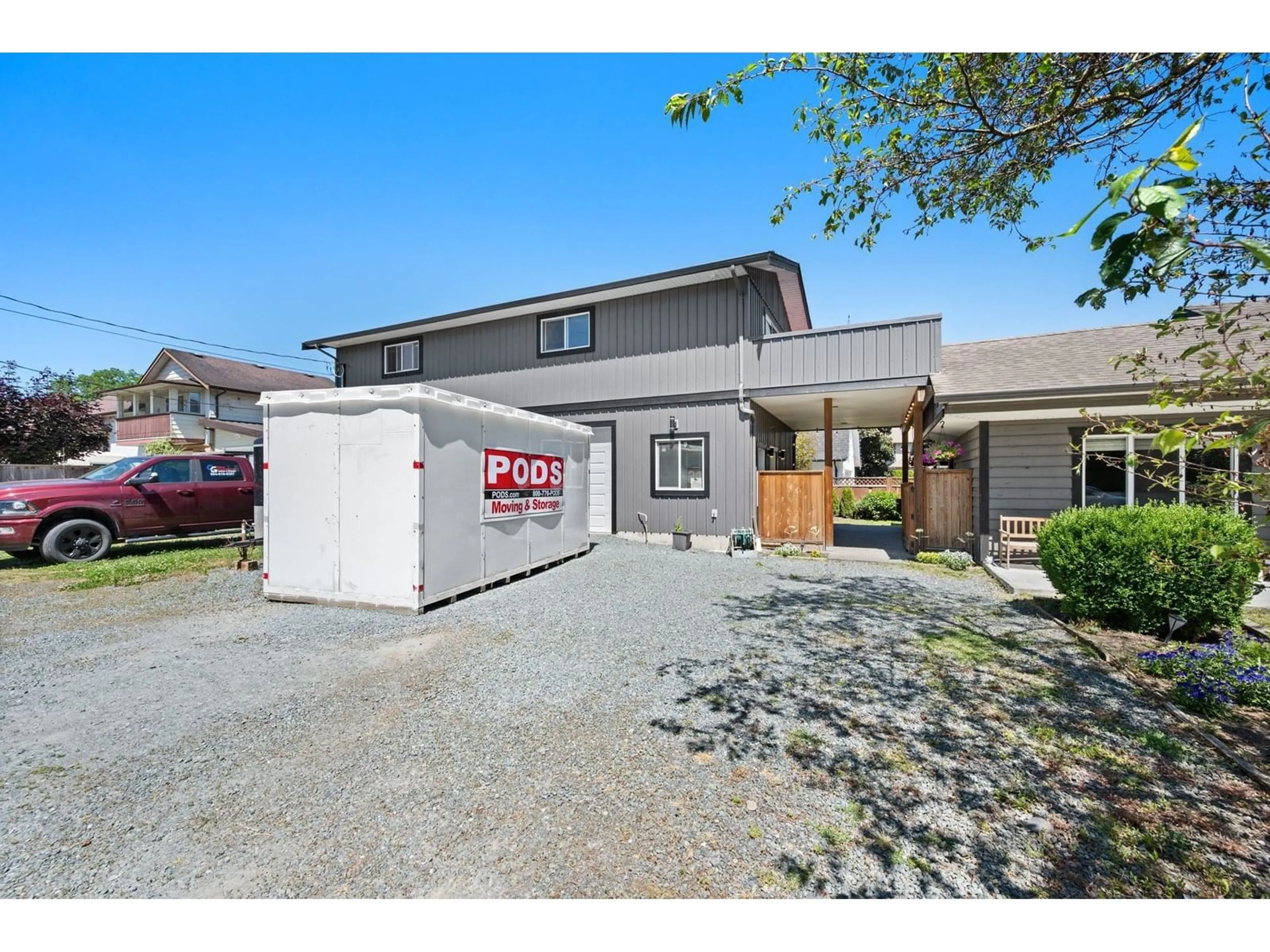 A pic from outside/outdoor area/front of a property/back of a property/a pic from drone, street for 10141 GILLANDERS ROAD, Chilliwack British Columbia V2P6H4