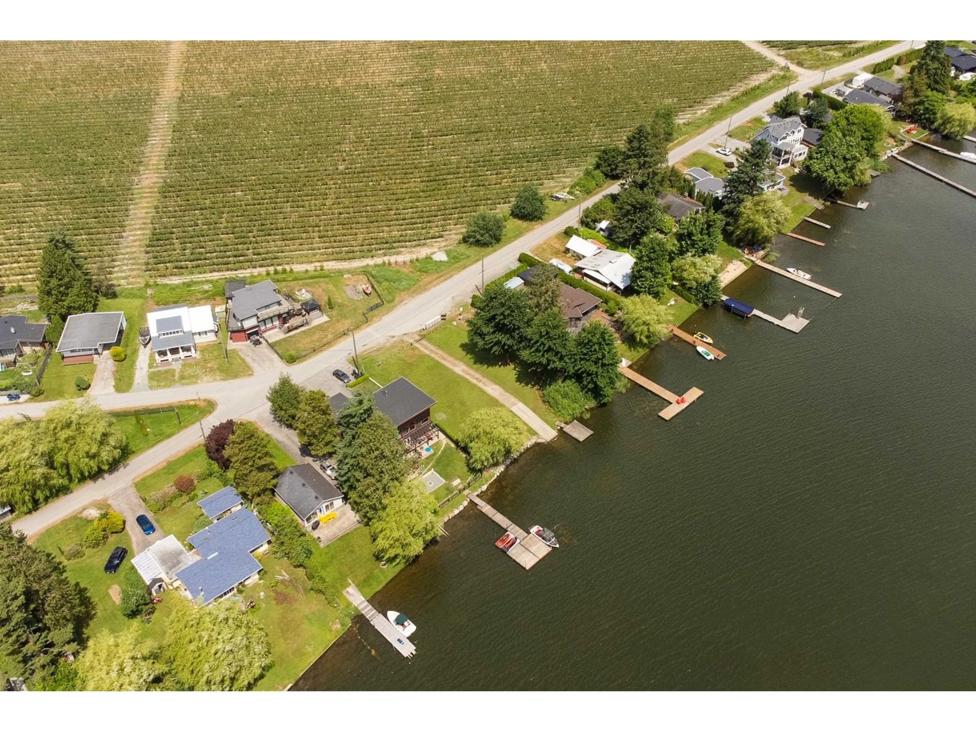 A pic from outside/outdoor area/front of a property/back of a property/a pic from drone, water/lake/river/ocean view for 35117 NORTH SWARD, Mission British Columbia V2V7H1