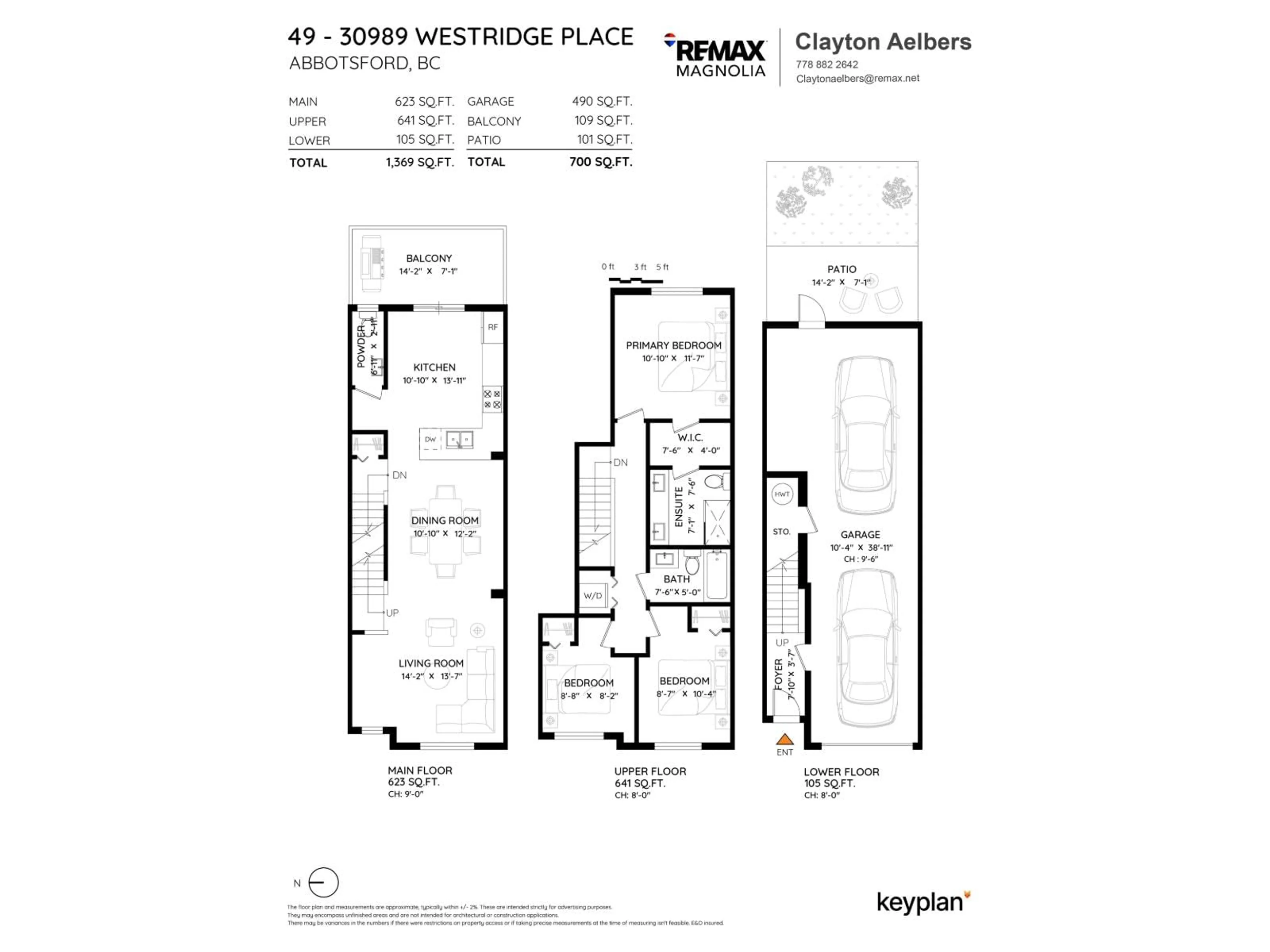 Floor plan for 49 - 30989 WESTRIDGE, Abbotsford British Columbia V2T0E7