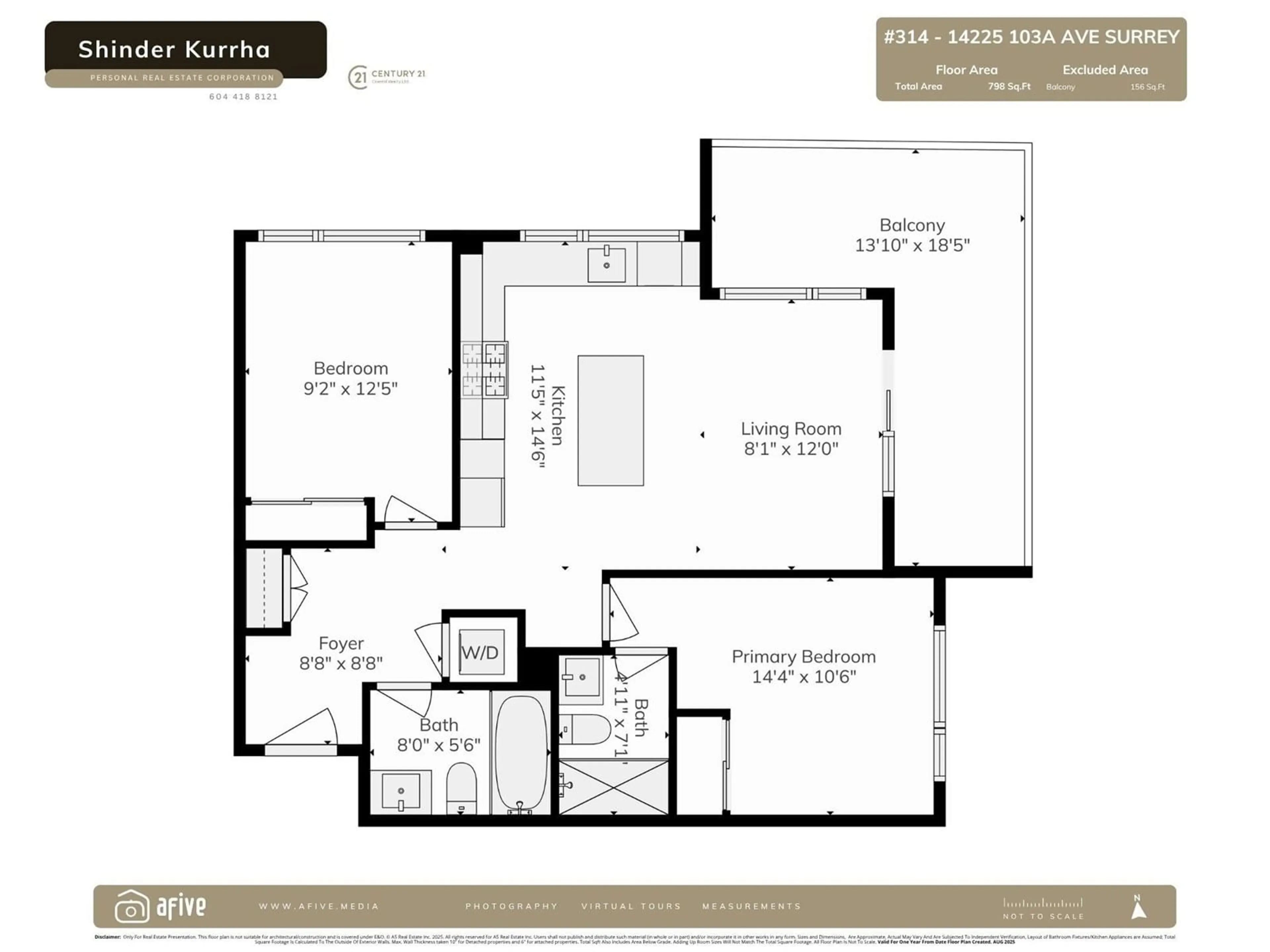 Floor plan for 314 - 14225 103A, Surrey British Columbia V3T1T1