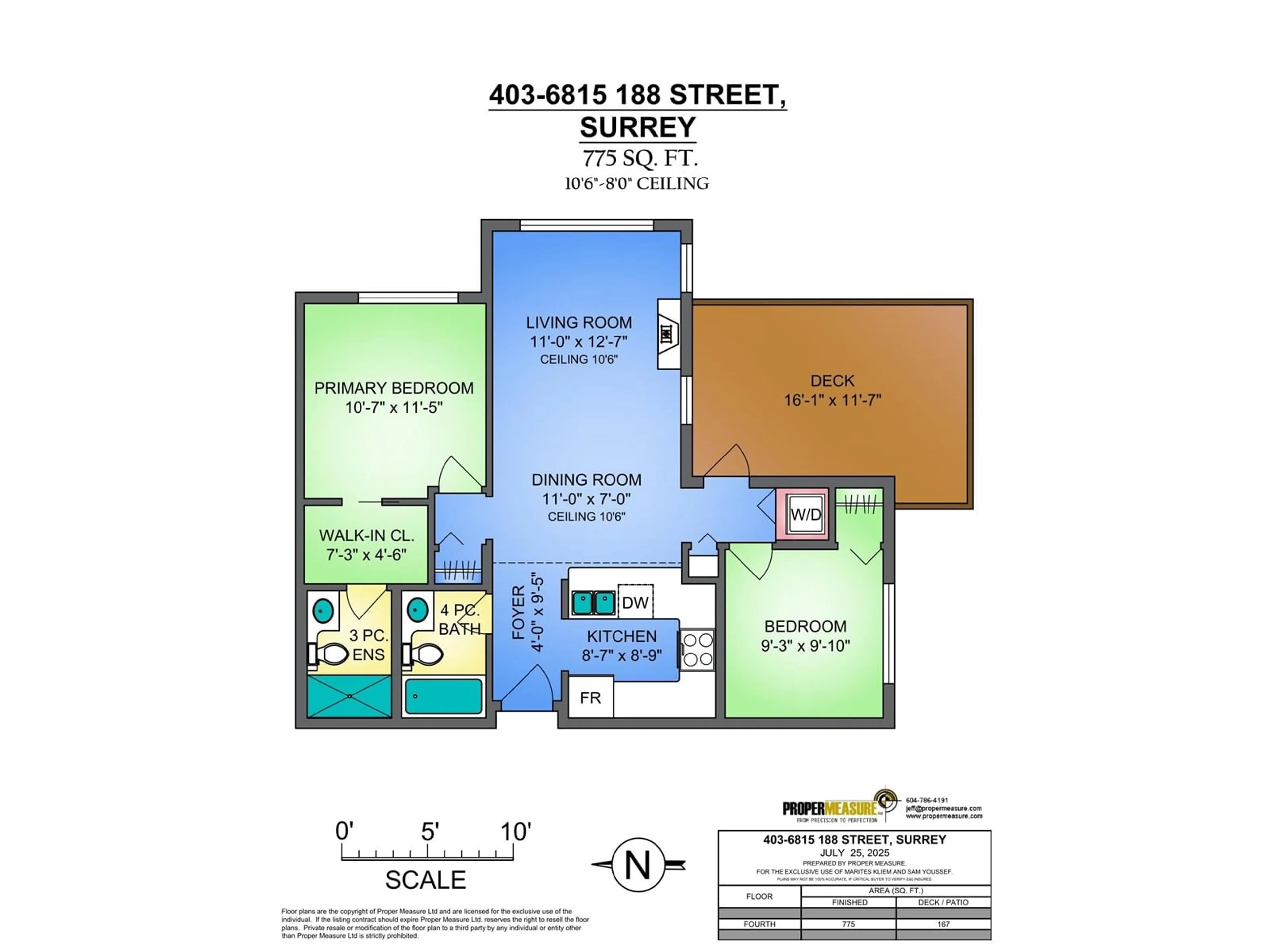 Floor plan for 403 - 6815 188, Surrey British Columbia V4N0Z8