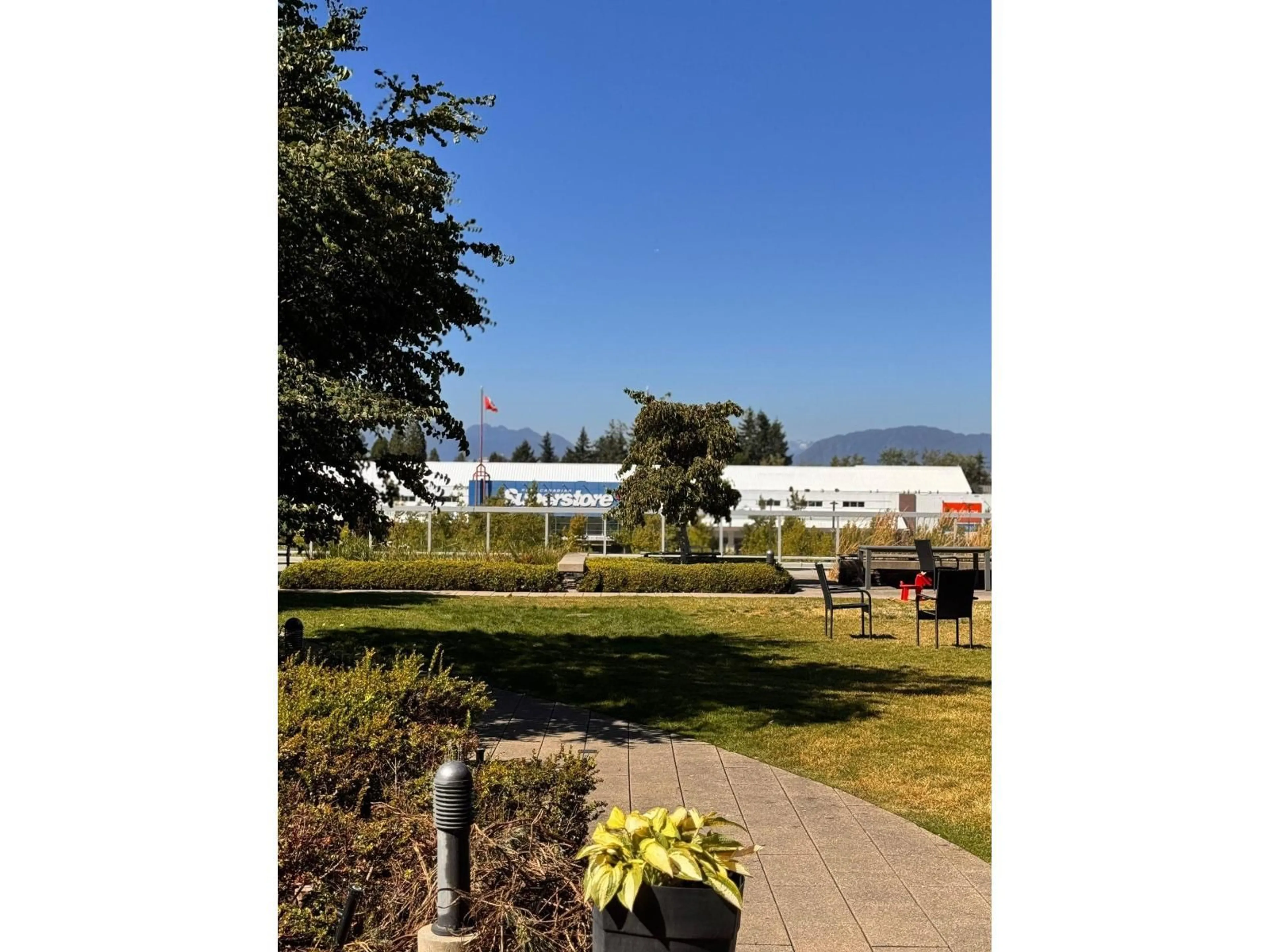 A pic from outside/outdoor area/front of a property/back of a property/a pic from drone, mountain view for 3401 - 11967 80, Delta British Columbia V4C0E2