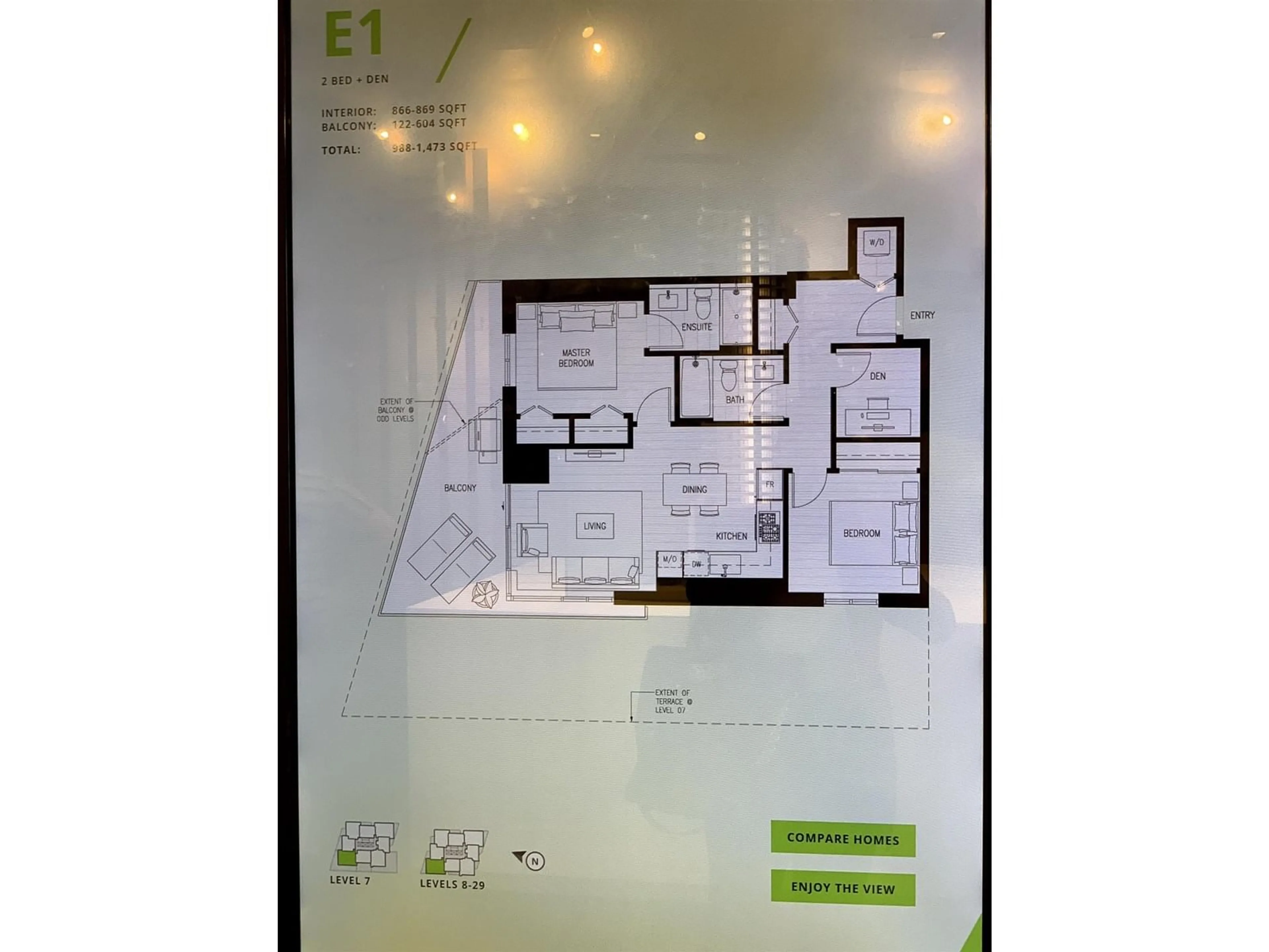 Floor plan for 1806 - 10428 WHALLEY, Surrey British Columbia V3T0W2