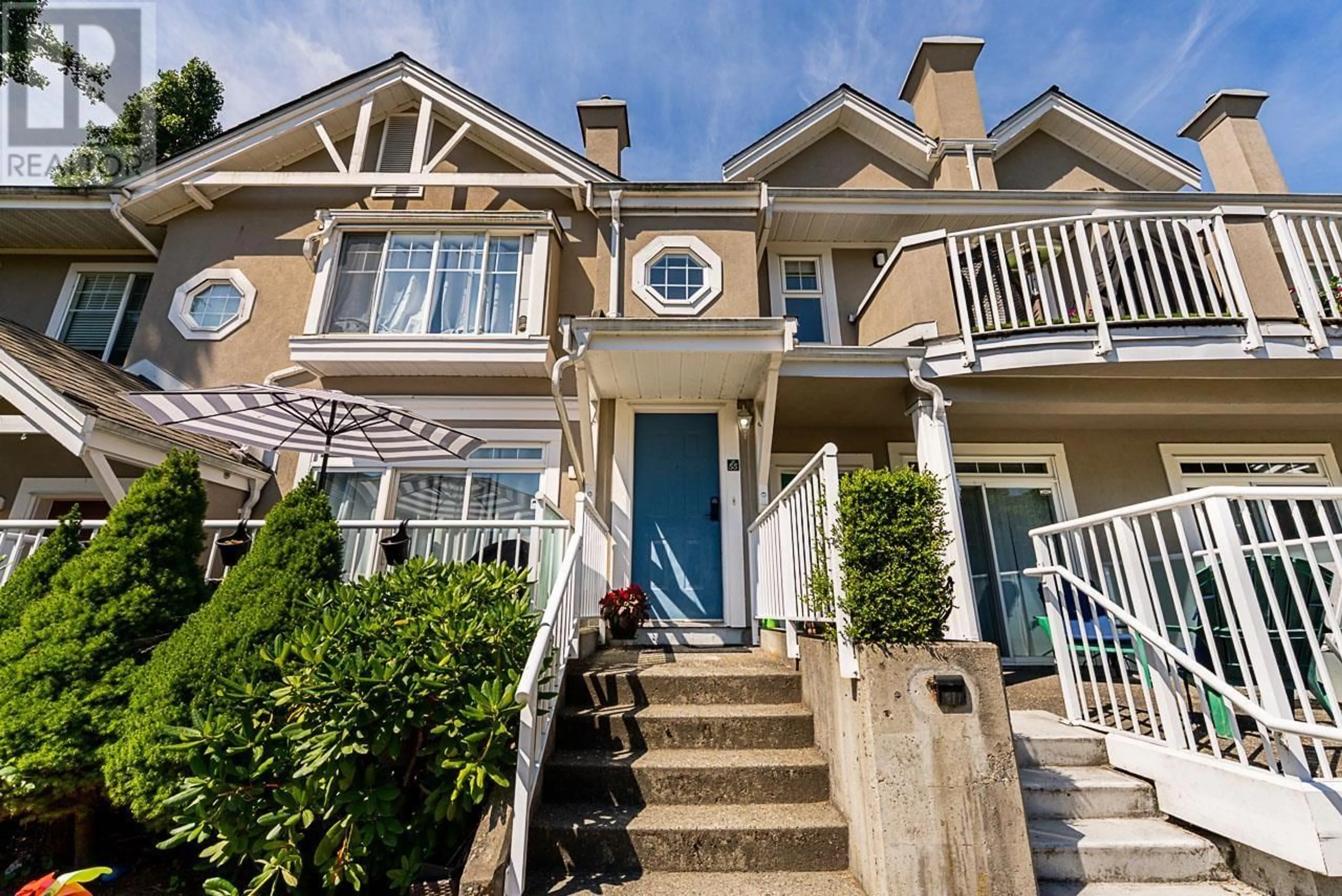 Home with vinyl exterior material, street for 55 - 2422 HAWTHORNE AVENUE, Port Coquitlam British Columbia V3C6K7