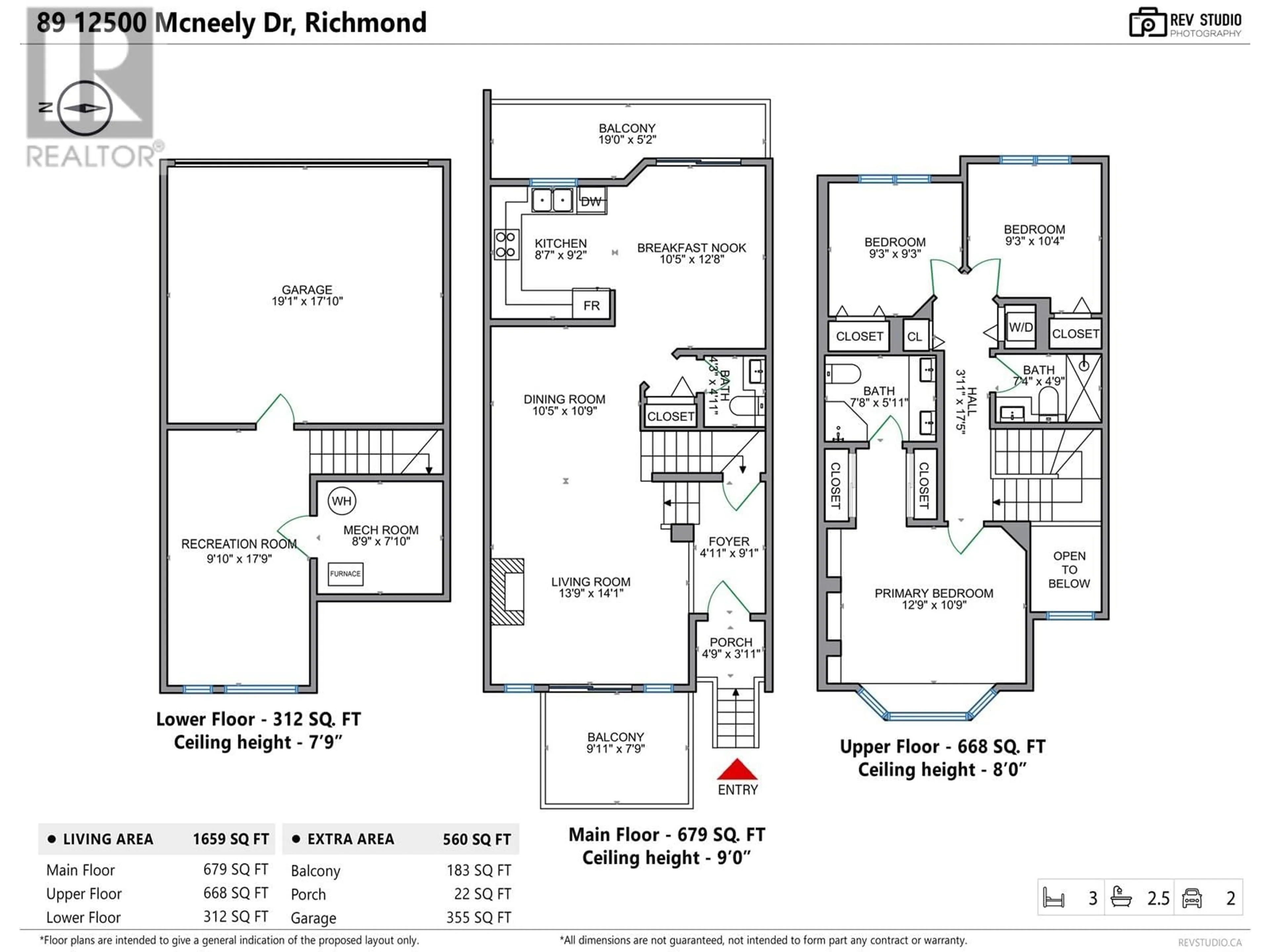 Floor plan for 89 - 12500 MCNEELY DRIVE, Richmond British Columbia V6V2S4