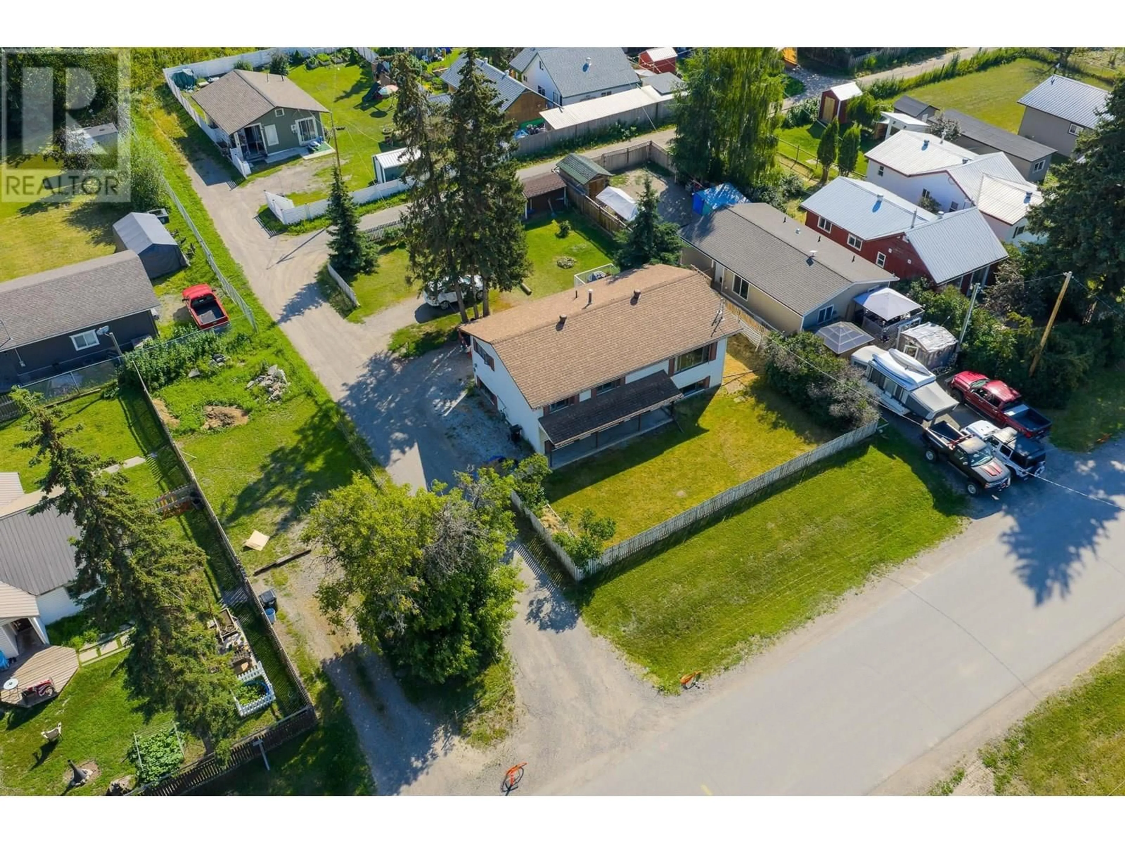 A pic from outside/outdoor area/front of a property/back of a property/a pic from drone, street for 218 3RD STREET, Vanderhoof British Columbia V0J3A0