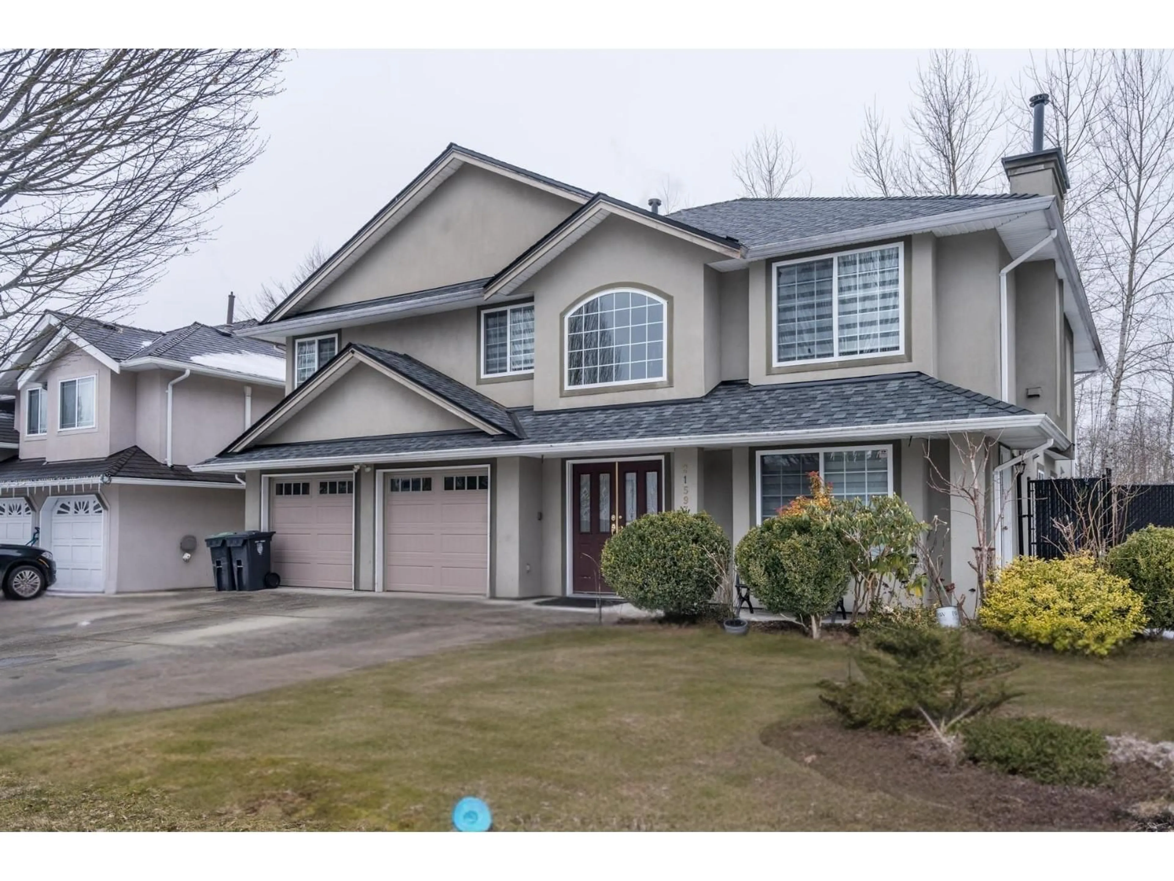 Home with vinyl exterior material, street for 21597 95A, Langley British Columbia V1M2C6